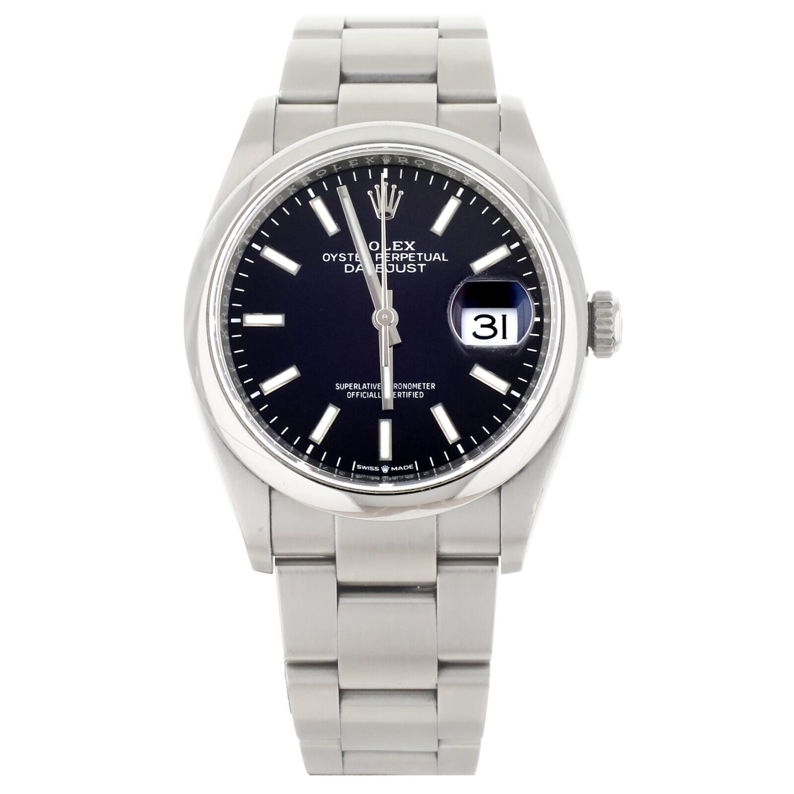 Rolex Datejust Back Dial Steel Case  Bracelet Automatic 36MM