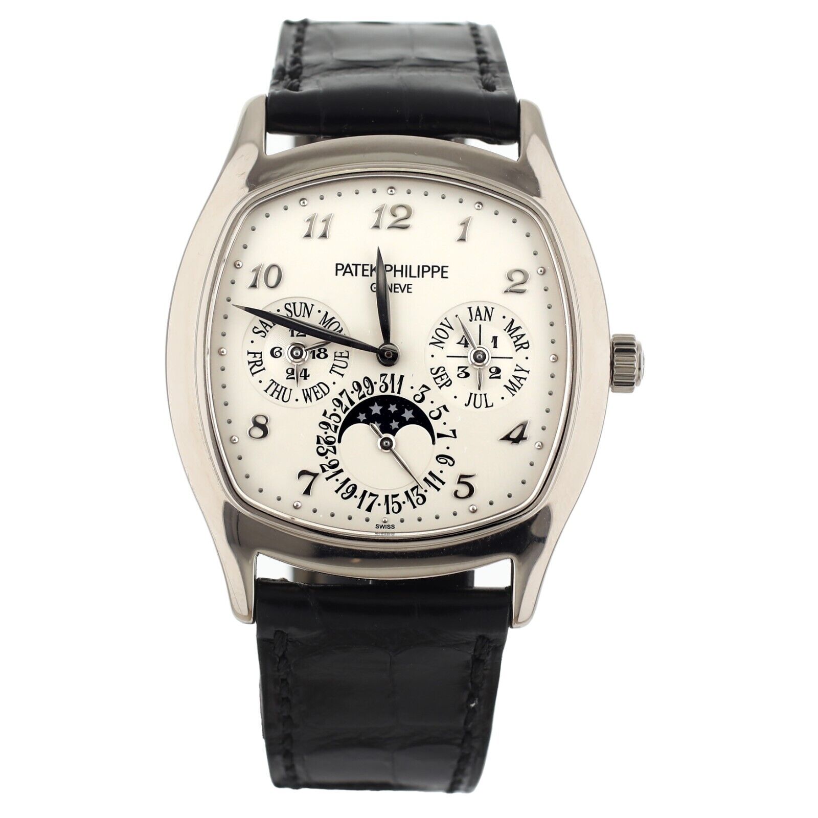 Patek Philippe Perpetual Calendar White Dial White Gold  Full Set