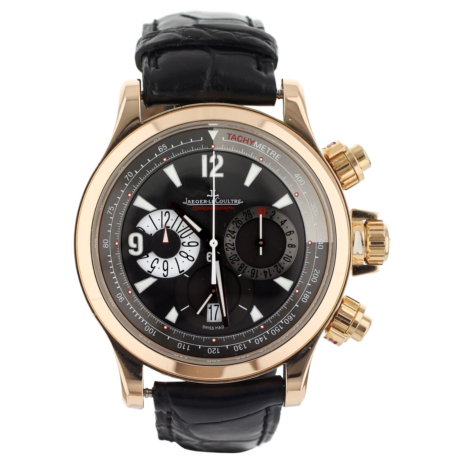 Jaeger-LeCoultre Master Compressor Chronograph Rose Gold Alligator