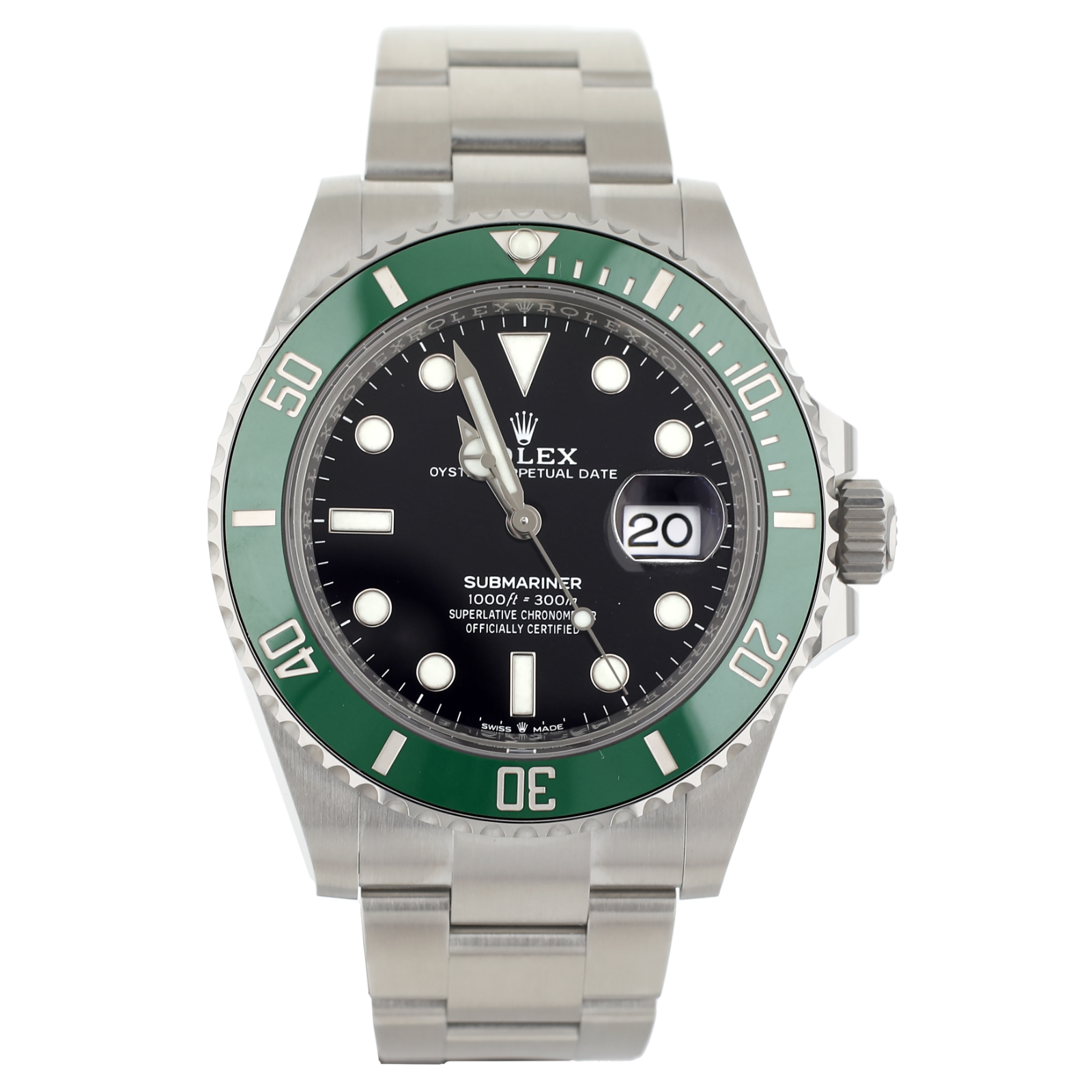 Rolex Submariner Date Green Bezel Black Dial Oyster Automatic