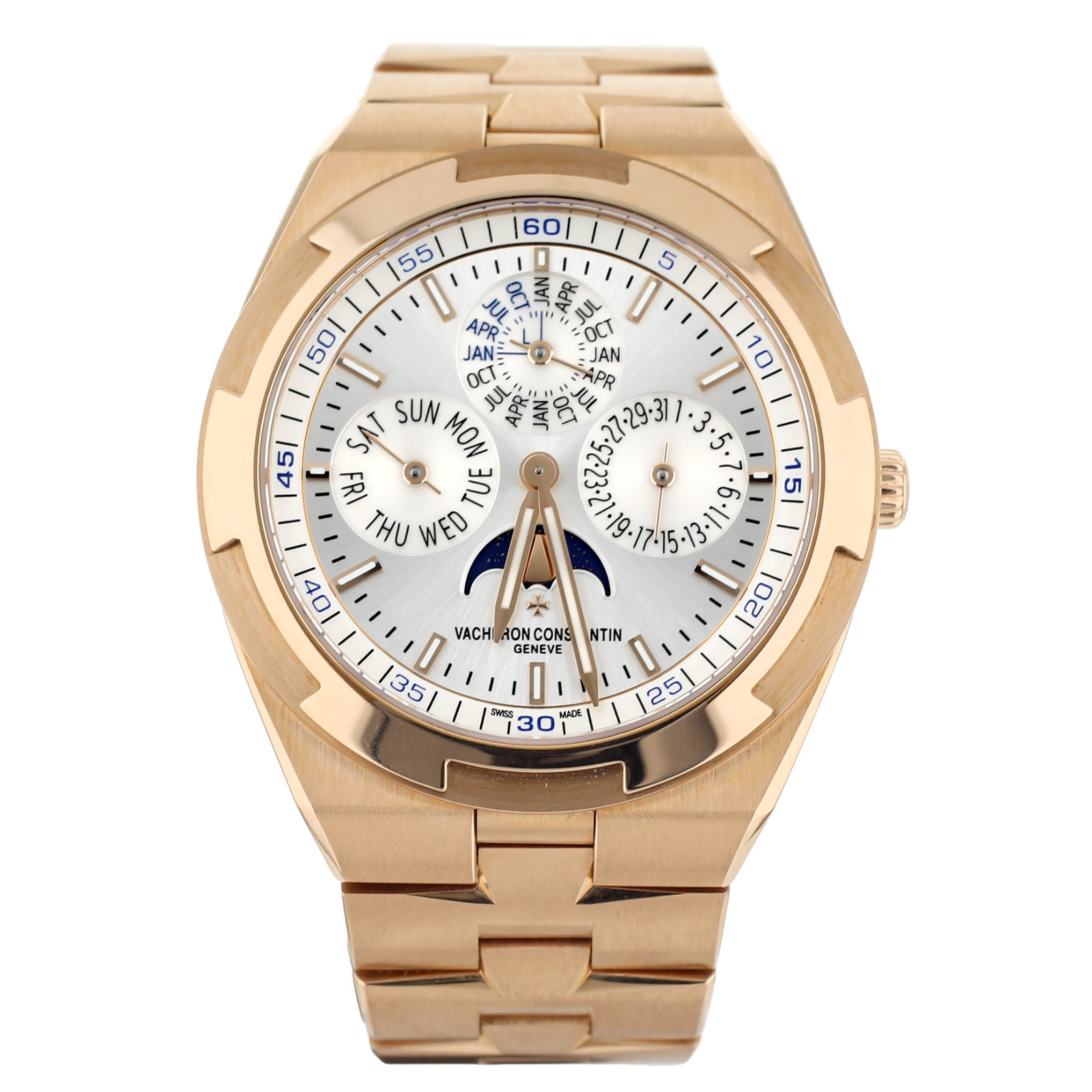 Vacheron Constantin Overseas Perpetual Silver Dial Rose Gold
