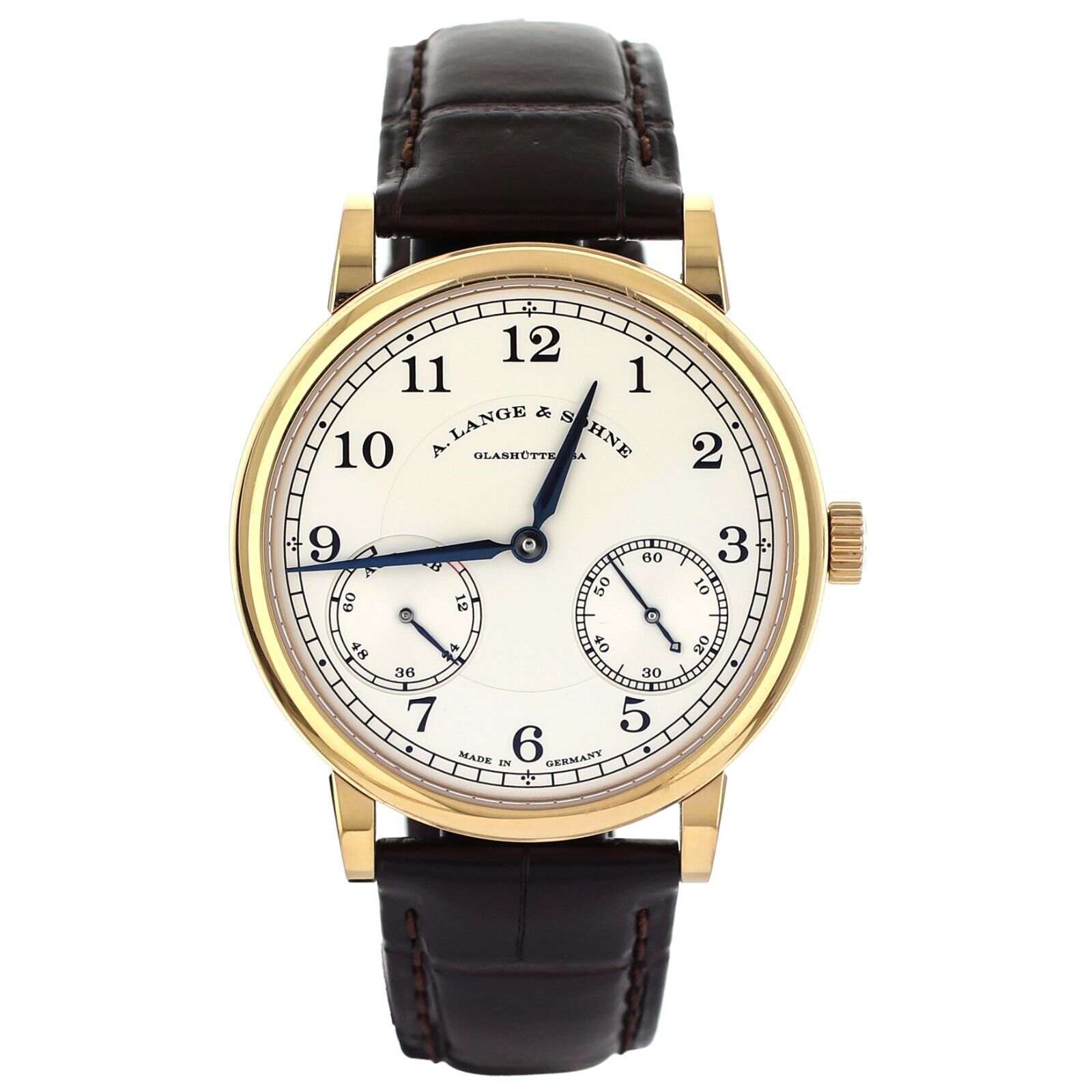 A. Lange  Sohne  Up/Down Rose Gold Alligator Manual 39mm  Full Set
