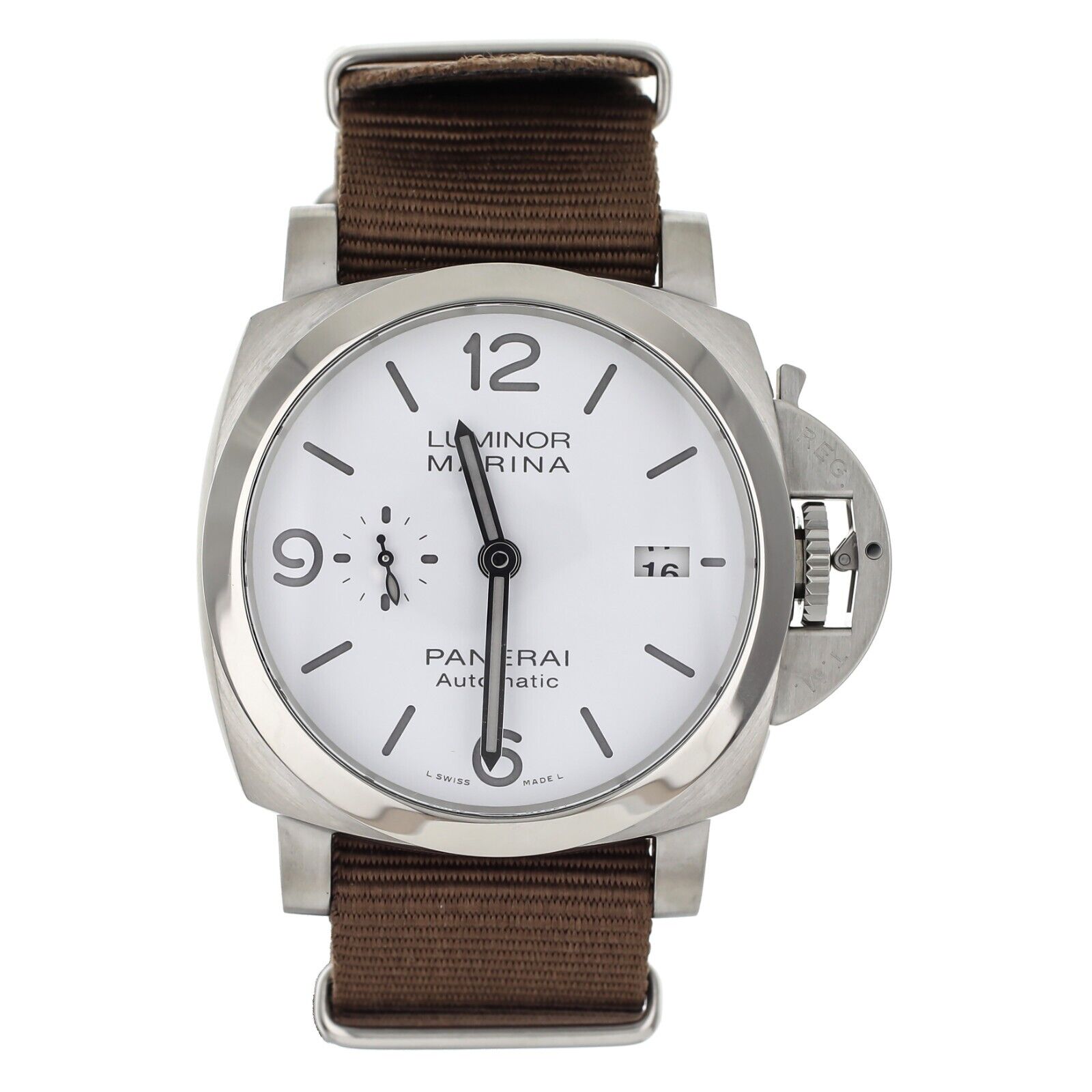 Panerai Luminor Marina White Dial Steel Case Automatic 44MM  Full Set