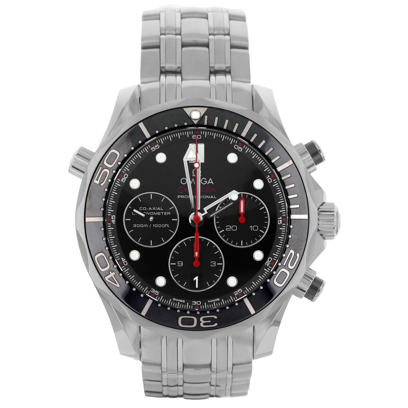 Omega Seamaster 300m Chronograph Black Stainless Steel 44mm 212.30.44.50.01.001