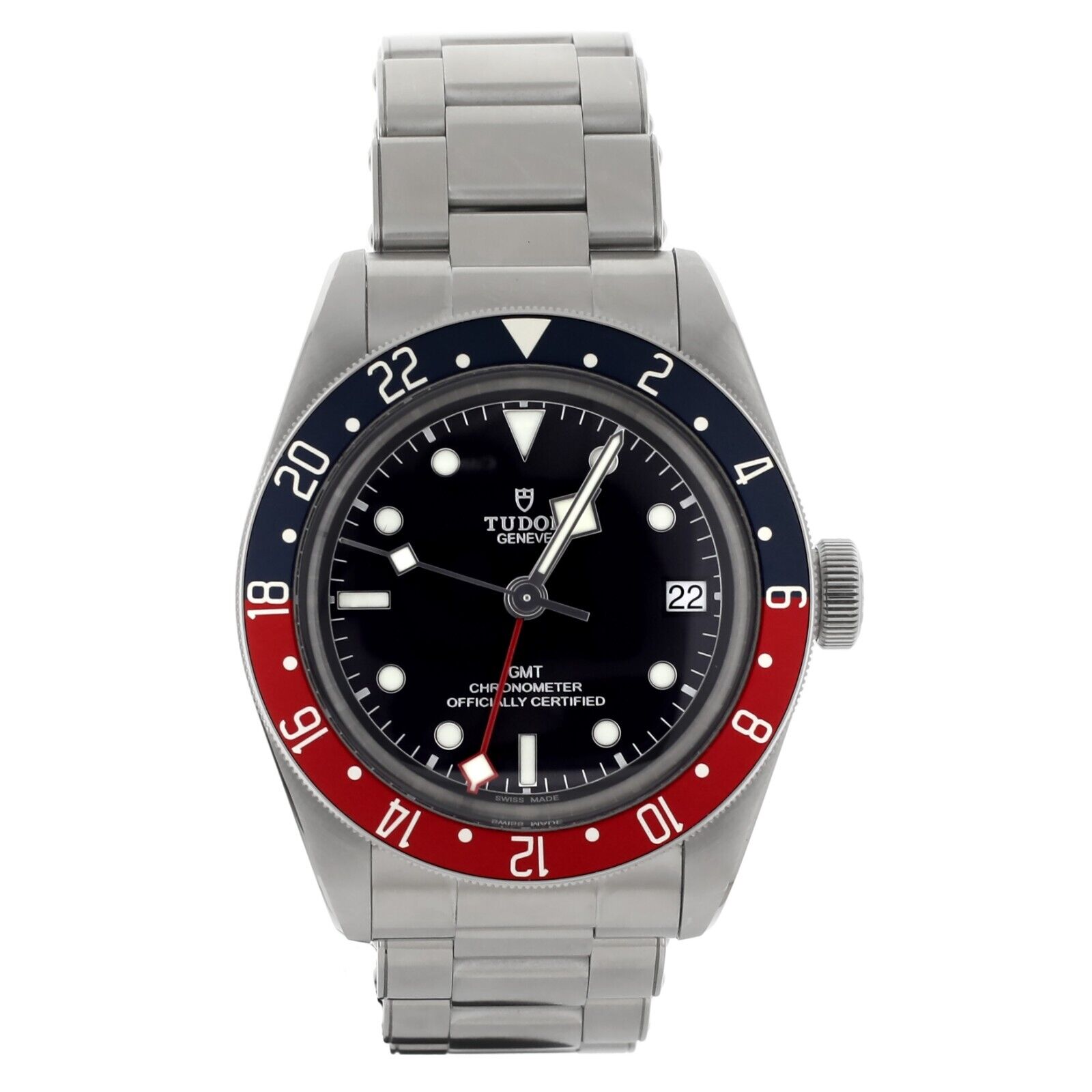 Tudor Black Bay GMT Pepsi Black Dial Stainless Steel Bracelet 41MM