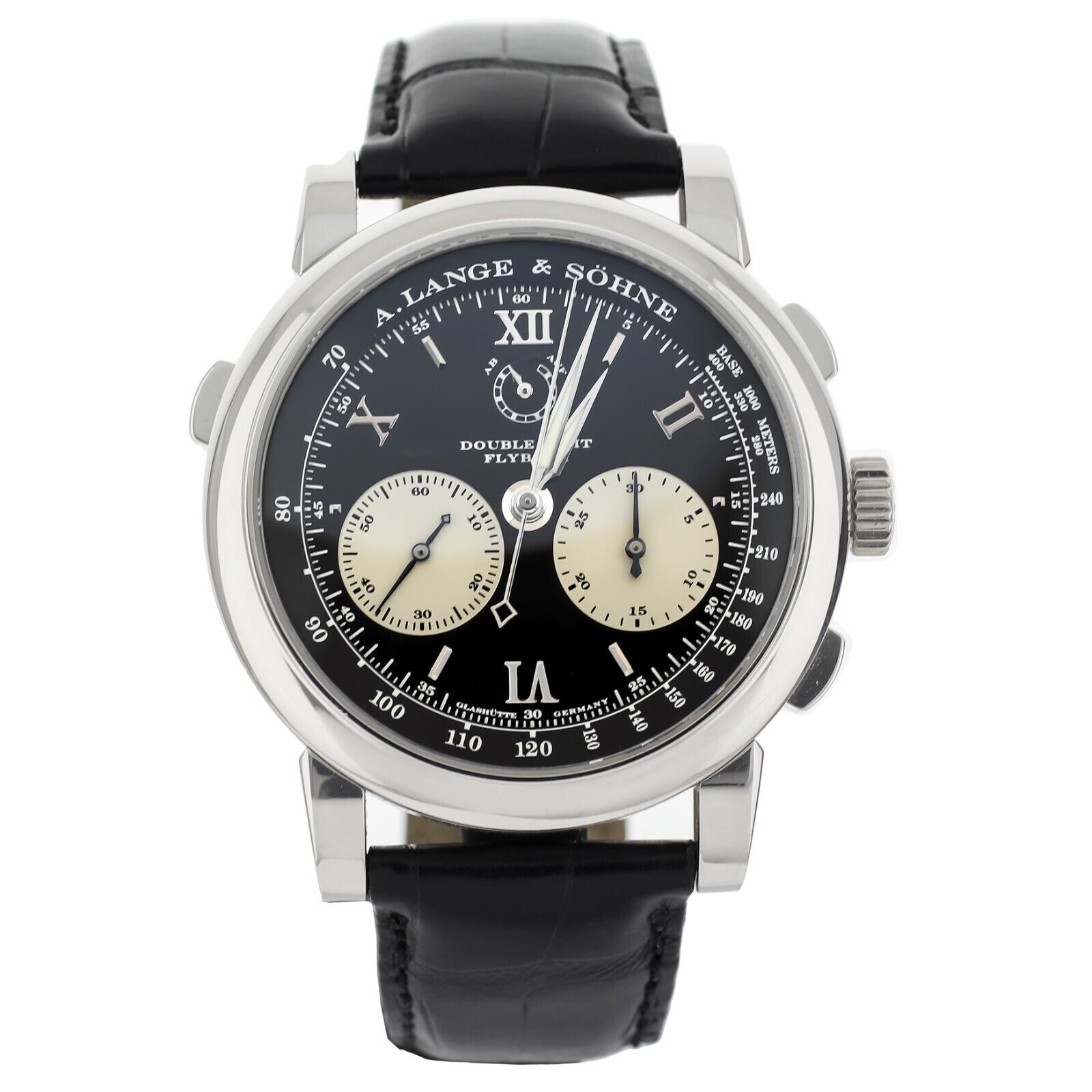 A. Lange  Sohne Double Split Black Dial Platinum Manual