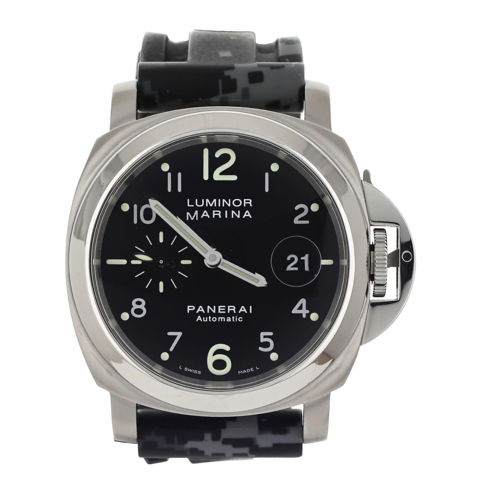 Panerai Luminor Marina Black Dial Steel Automatic