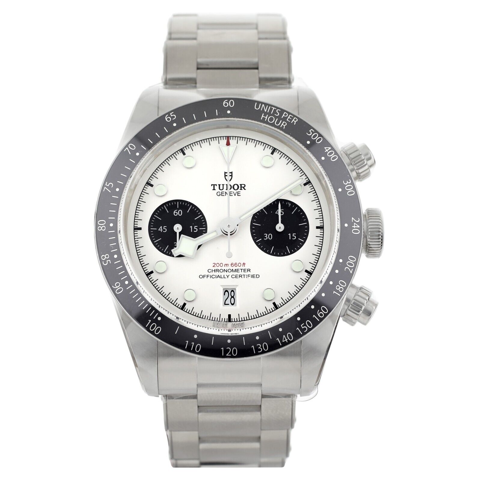 Tudor Black Bay Chrono White Dial Stainless Steel Bracelet
