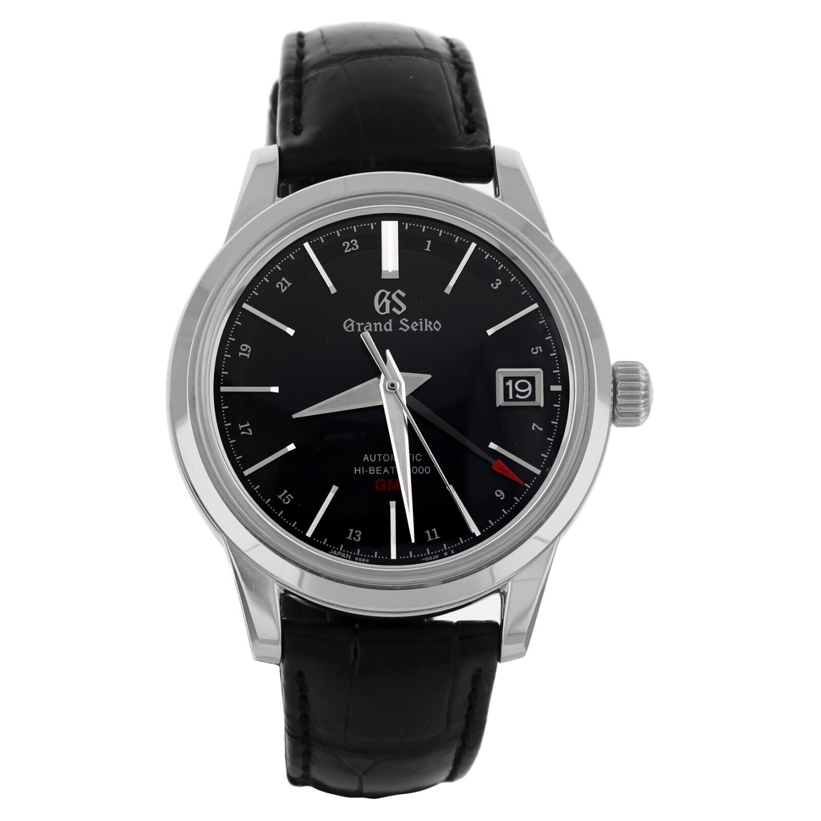 Grand Seiko Elegance Hi-Beat GMT Black Steel Automatic