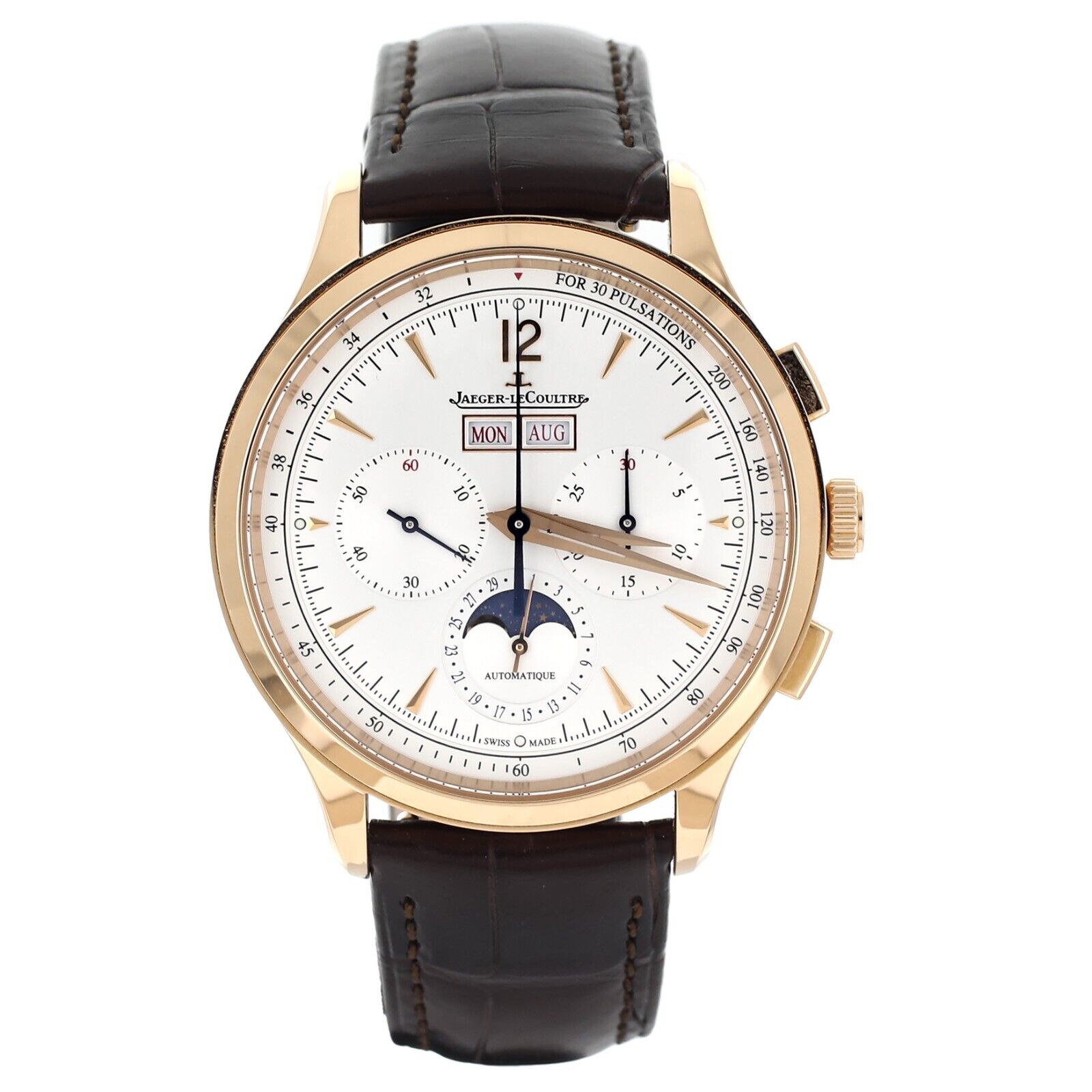 Jaeger-LeCoultre Master Control Chronograph Calendar Rose Gold Case