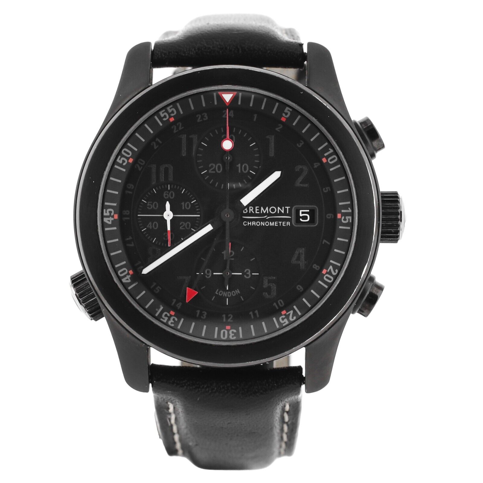 Bremont GMT Black Dial DLC Stainless Steel Black