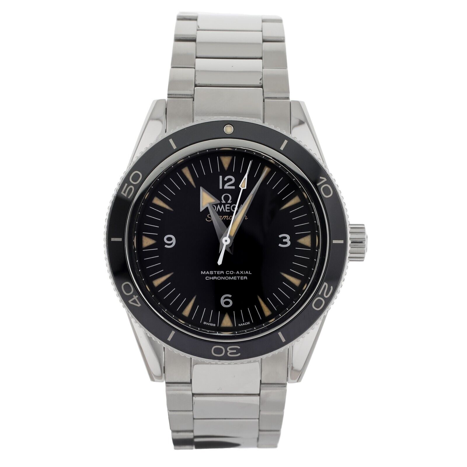 Omega Seamaster 300 Stainless Steel Black Dial 41mm  Full Set