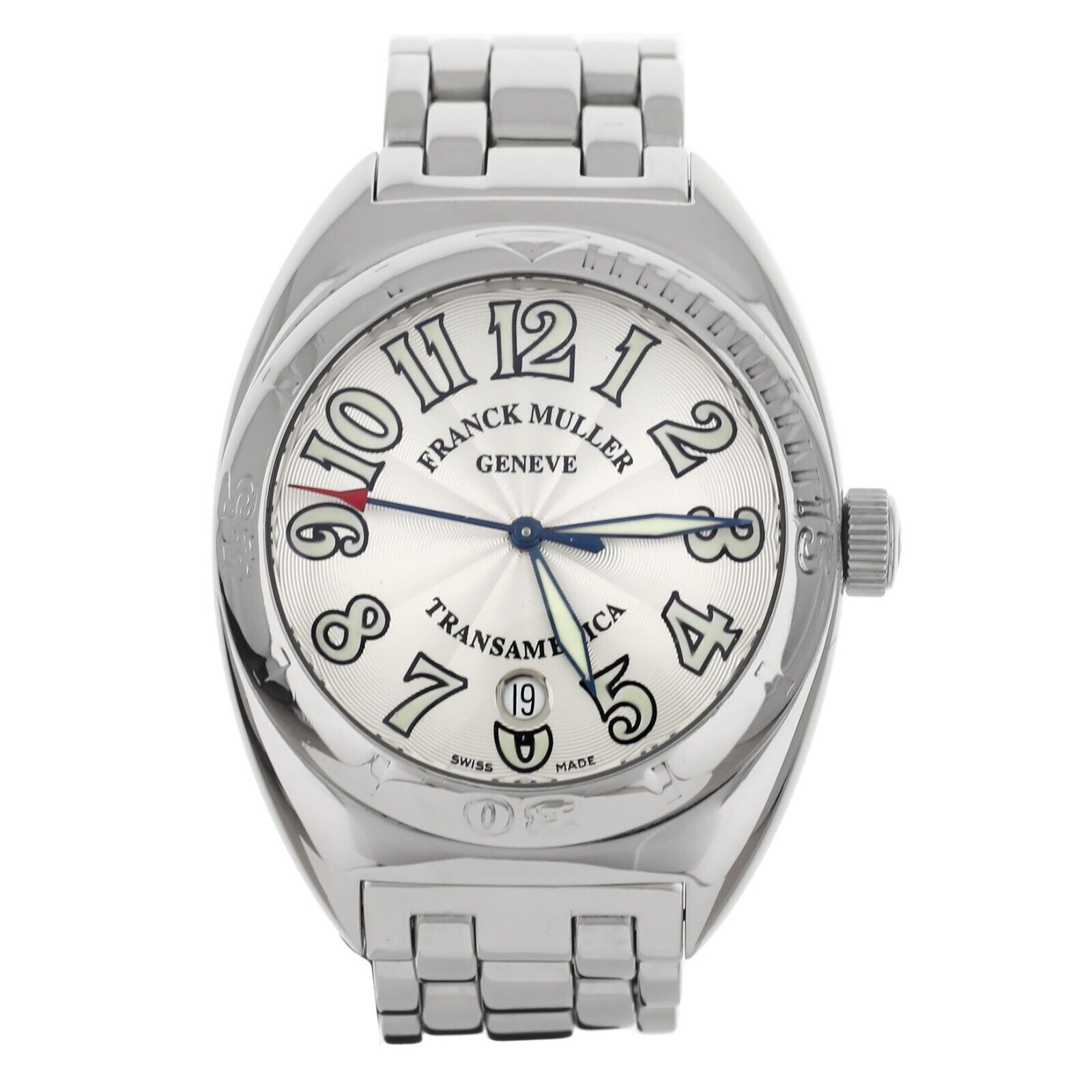 Franck Muller Transamerica Stainless Steel Silver Dial Automatic
