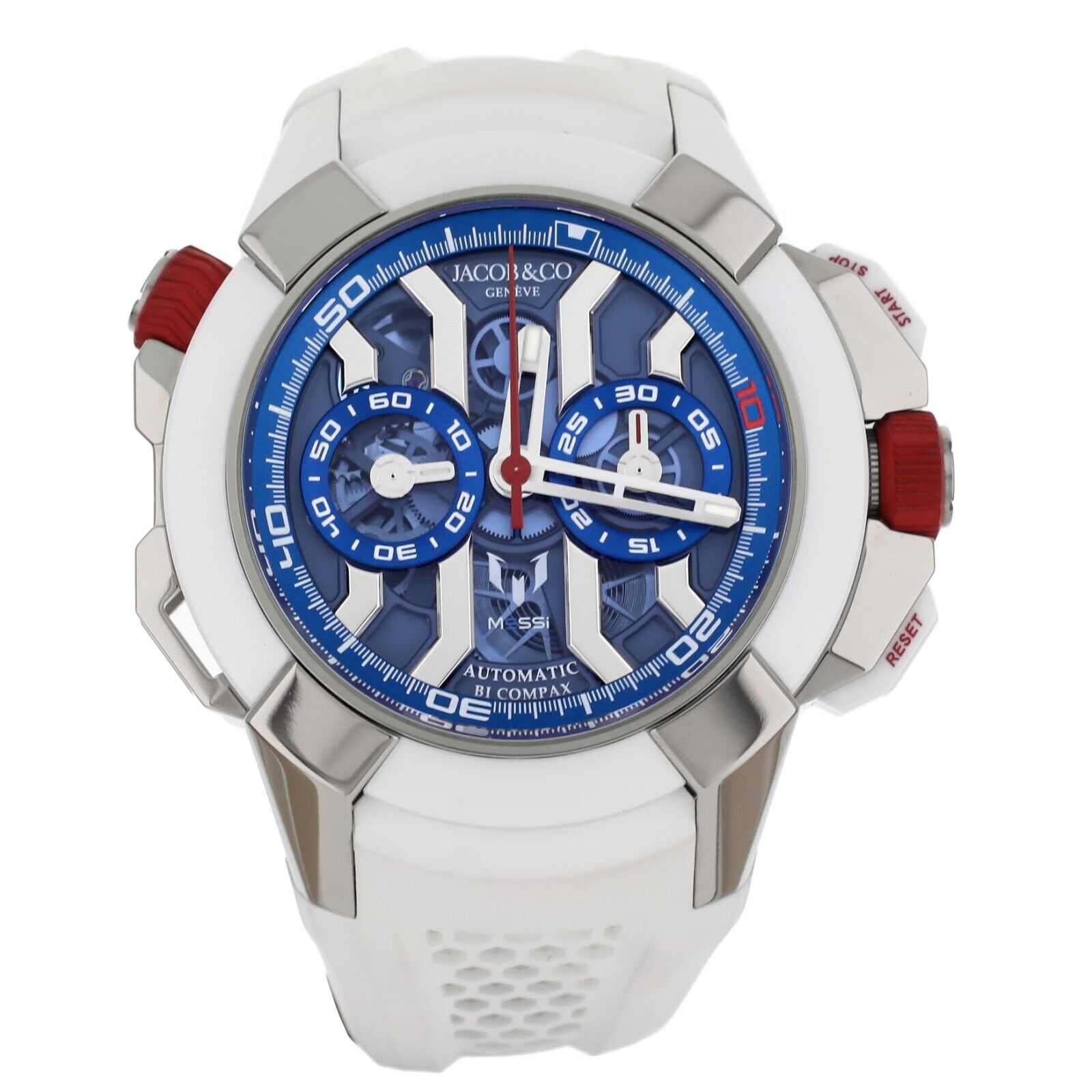 Jacob  Co Epic X Chrono Messi Blue Dial Titanium 46MM