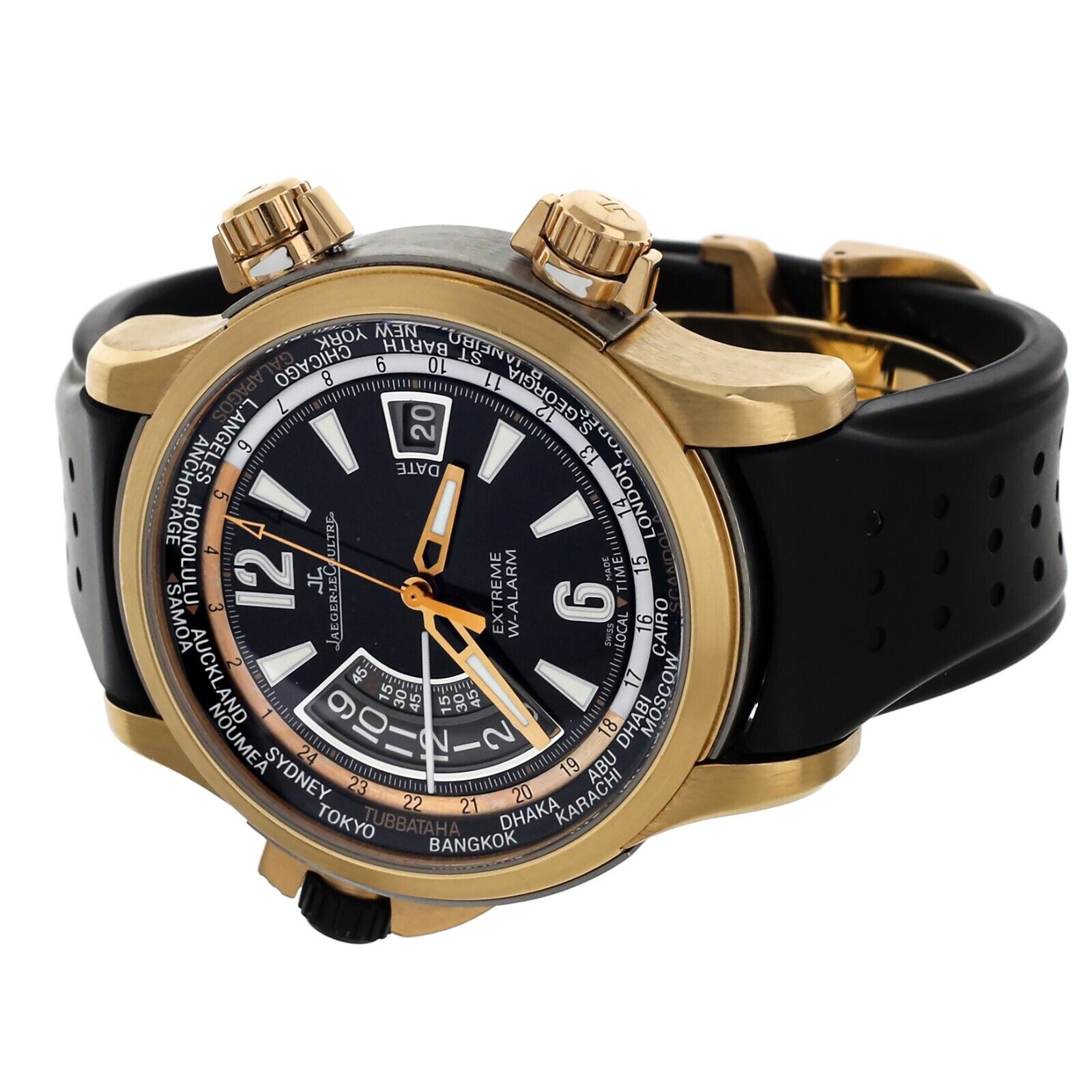 Jaeger-LeCoultre Master Compressor W-Alarm Tides Of Time Rose Gold