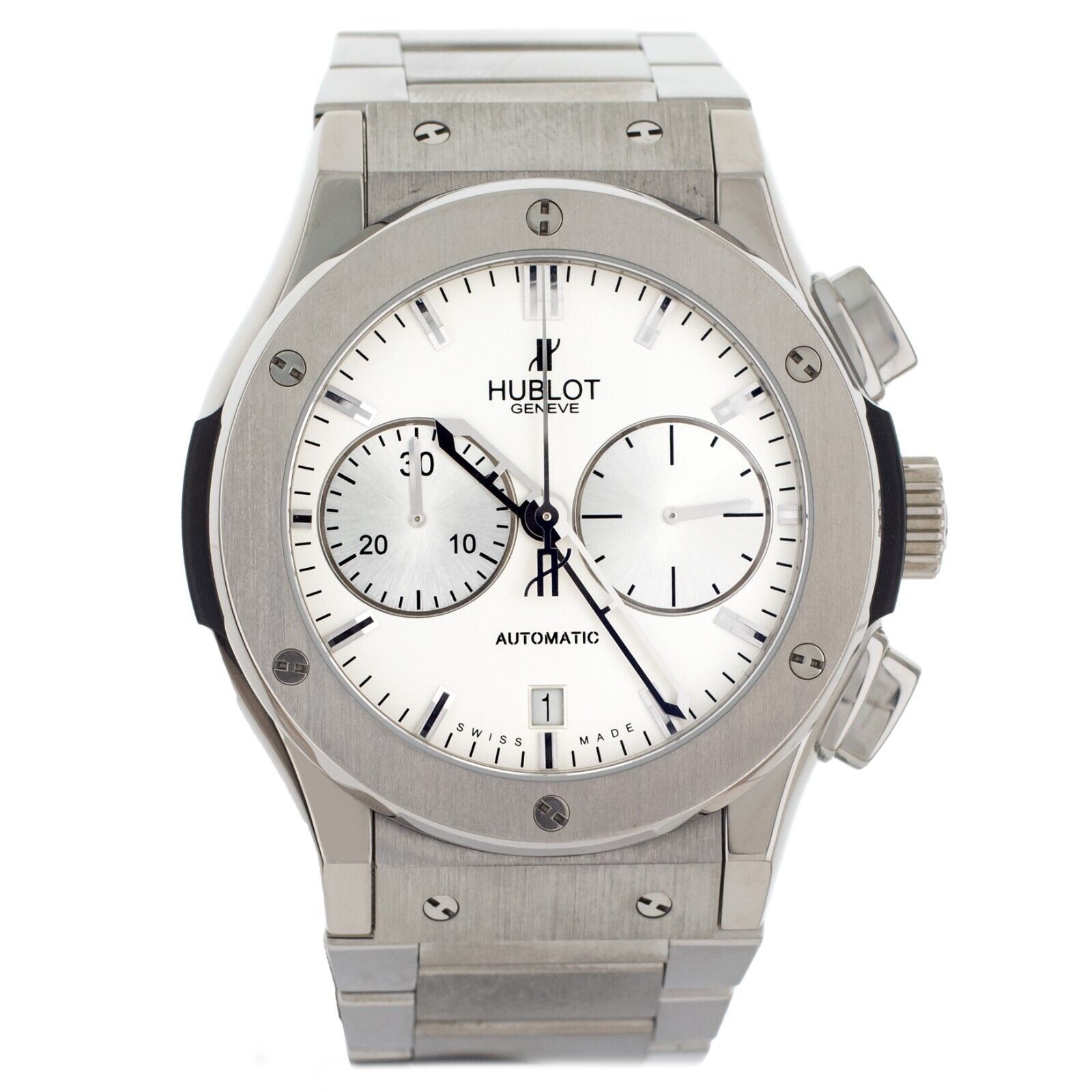 Hublot Classic Fusion Chronograph Opalin Dial Titanium