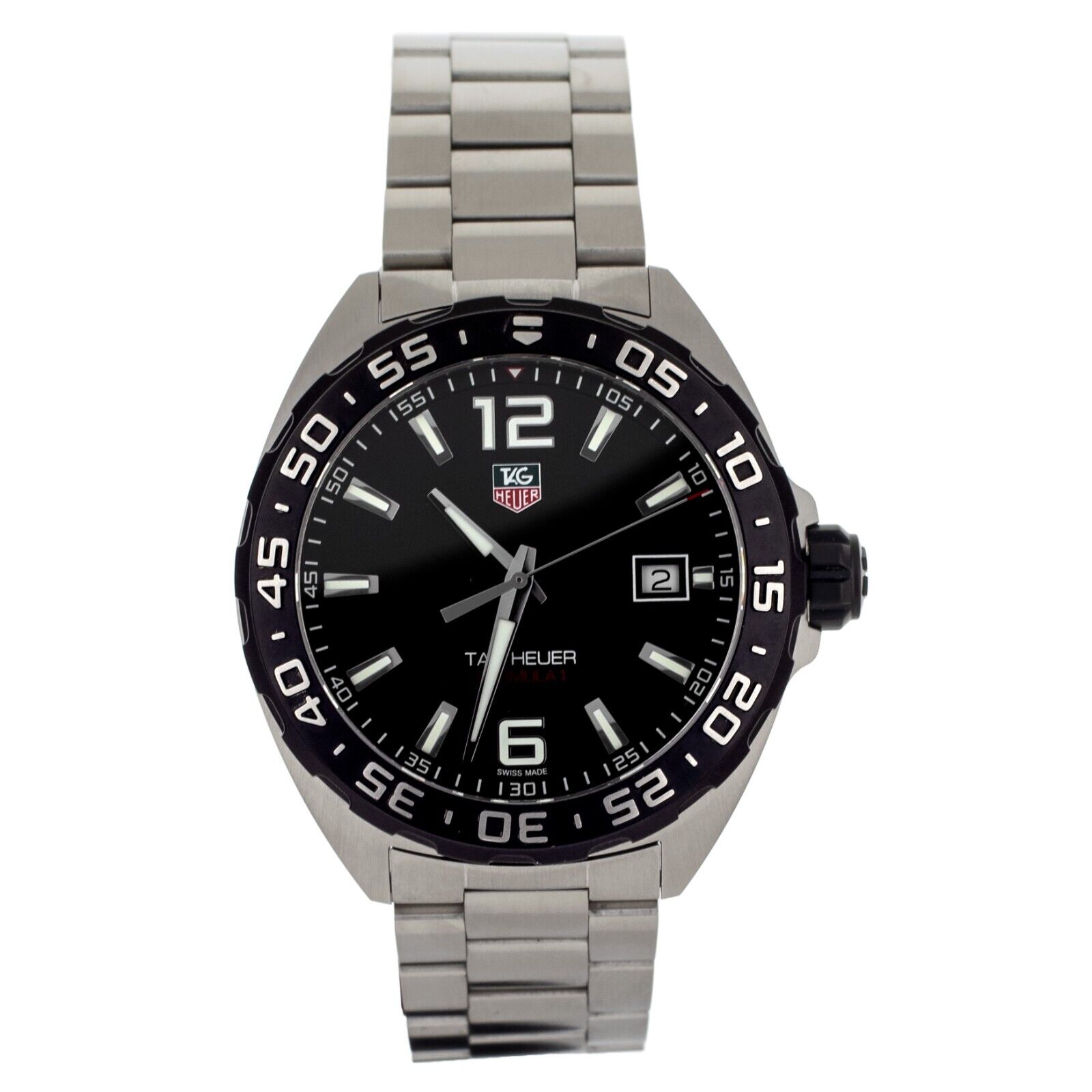 Tag Heuer Formula 1 Stainless Steel on Bracelet black Dial Quartz