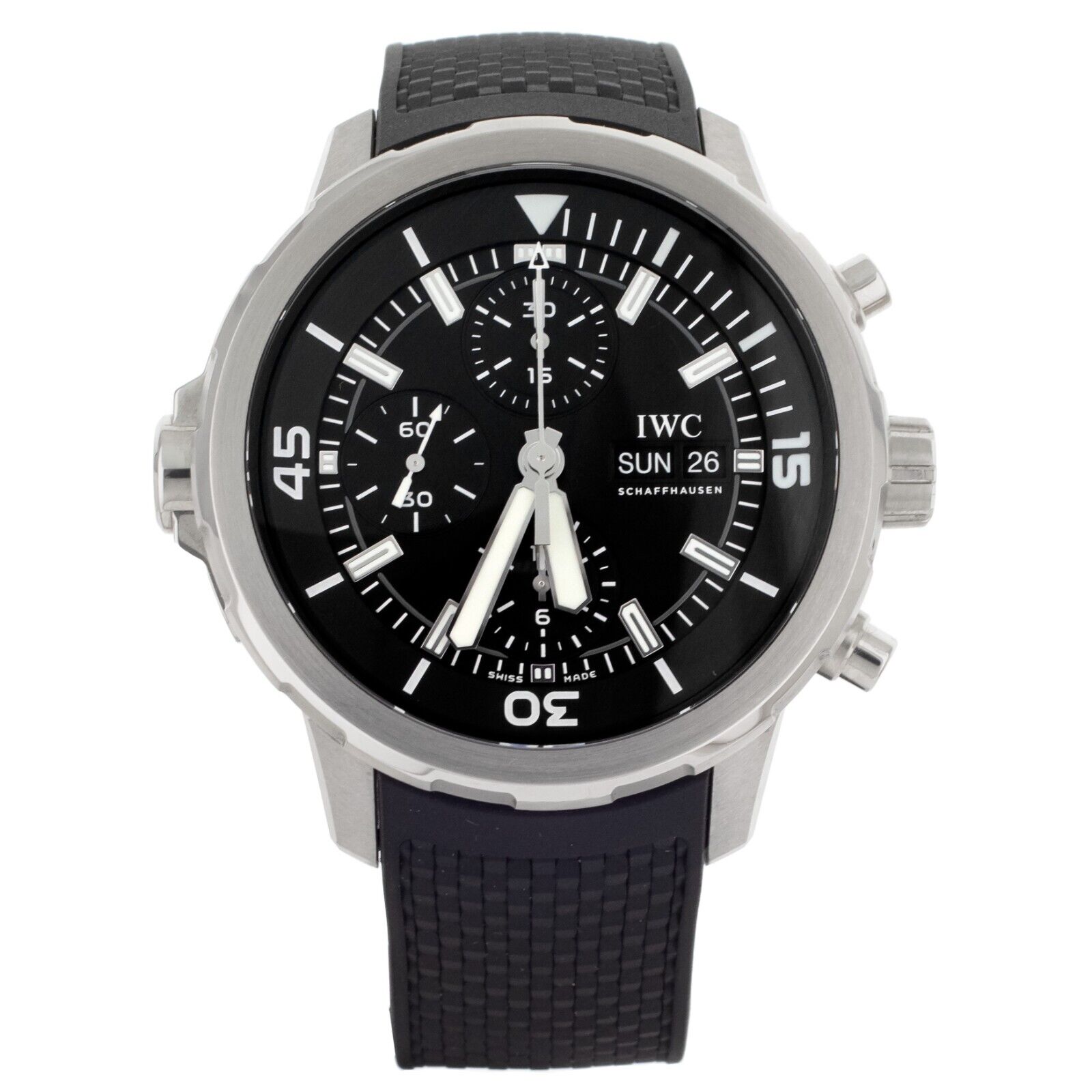 IWC Aquatimer Chronograph Stainless Steel Rubber Strap