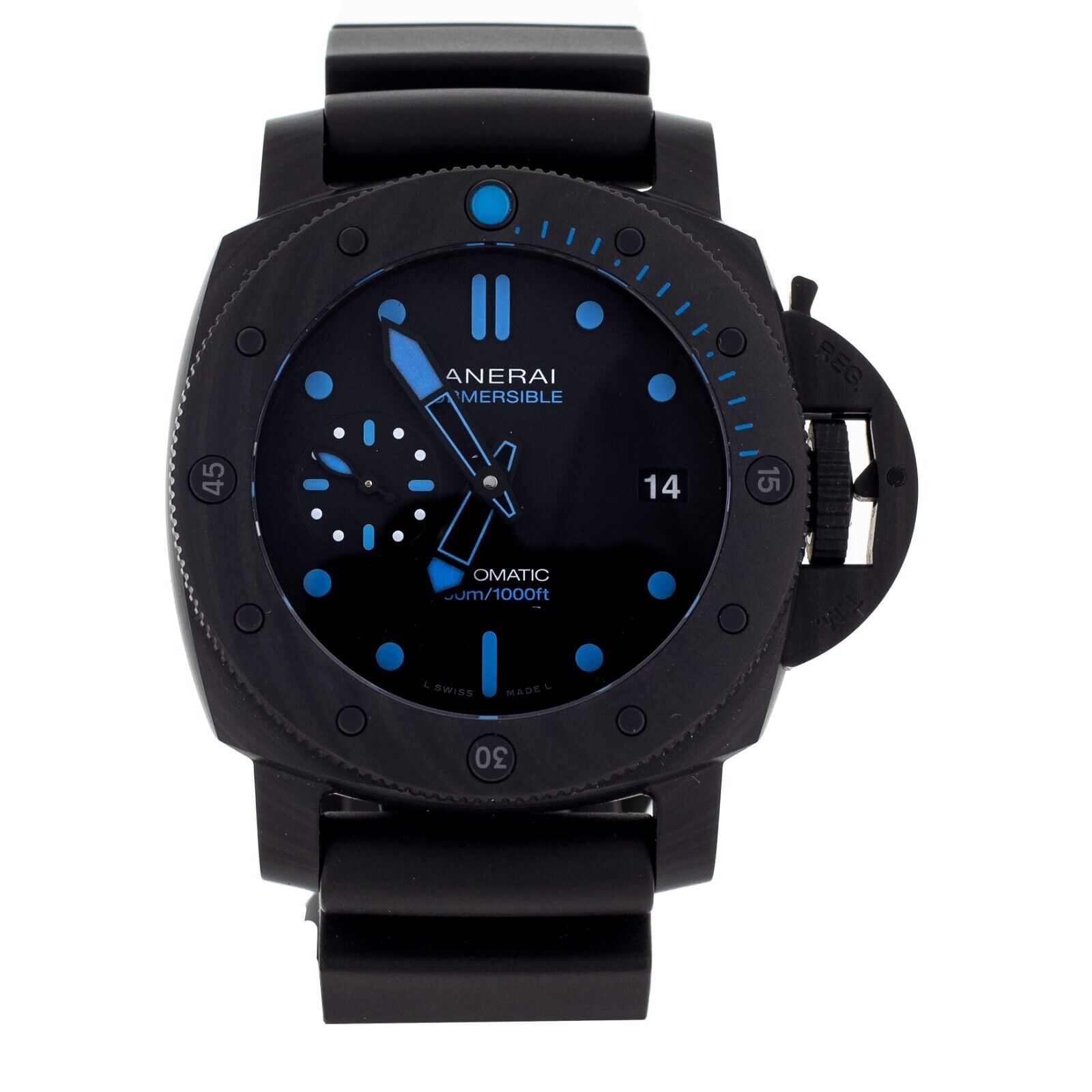 Panerai Submersible Black Dial Carbotech Automatic 42mm