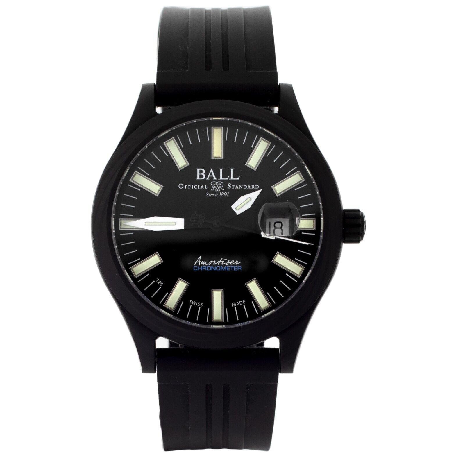 Ball Engineer III Carbolight Black Dial Carbon Fiber Rubber