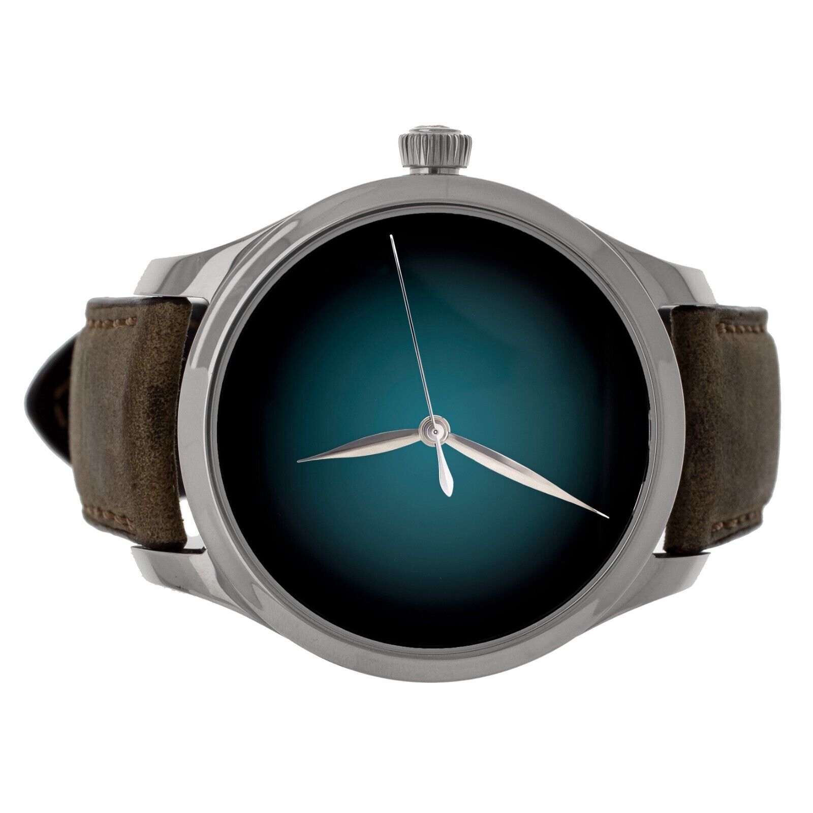 LE H. Moser  Cie Endeavour Teal Dial White Gold Manual 40mm 1200-0206 Full Set
