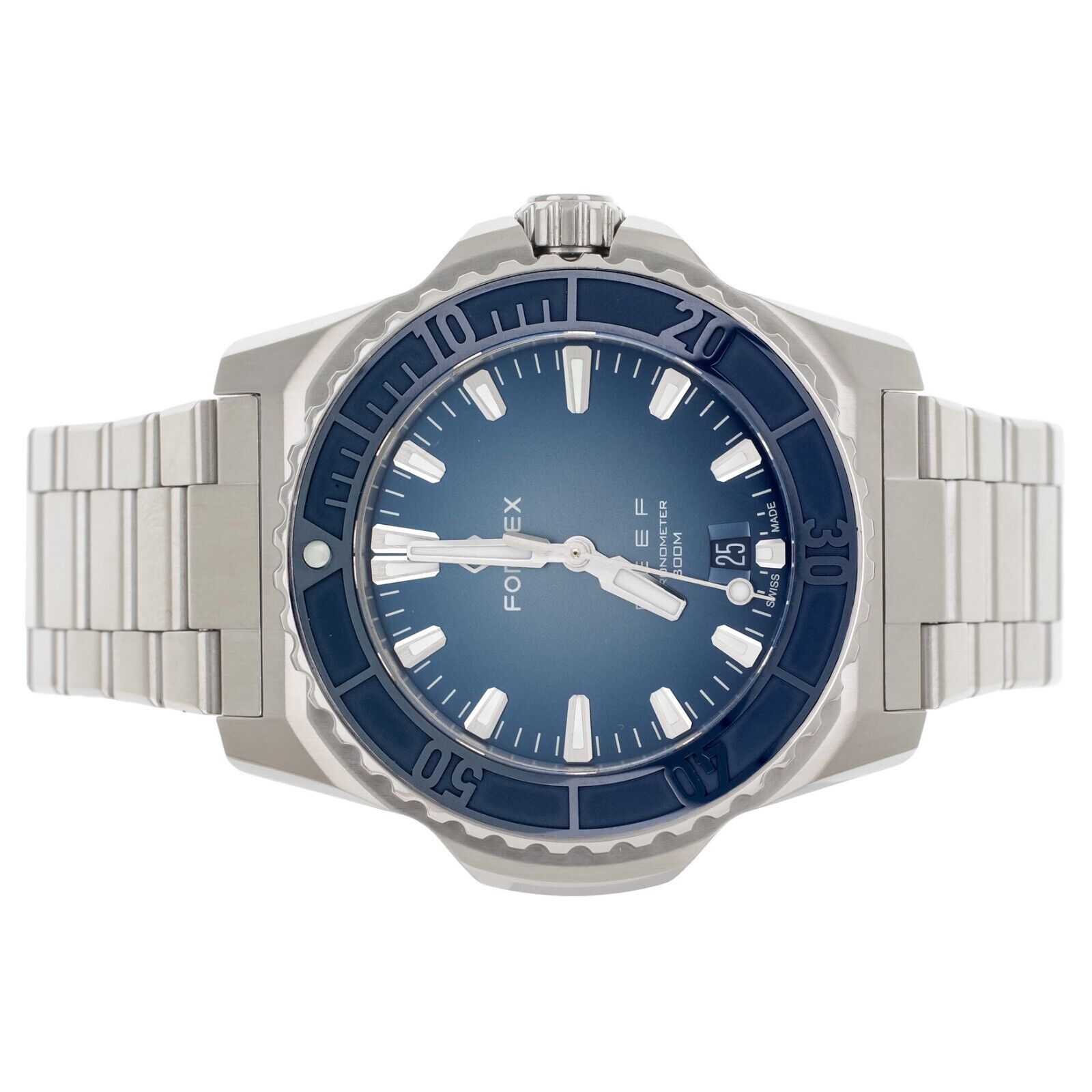 Formex Reef Stainless Steel Blue Dial on Bracelet 42mm 2200.1.6333.100 Full Set