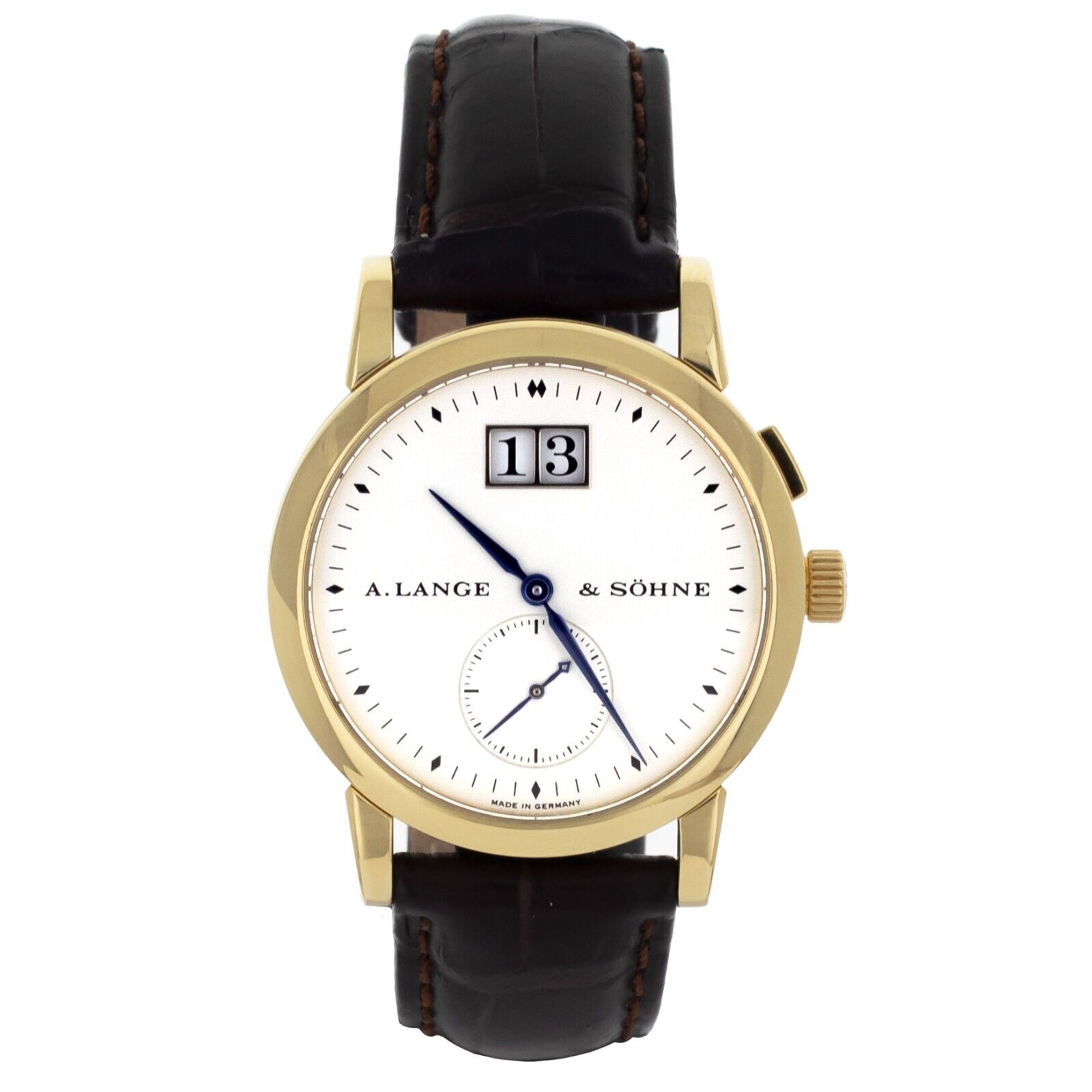 A.Lange  Sohne Saxonia Big Date Yellow Gold Alligator Manual