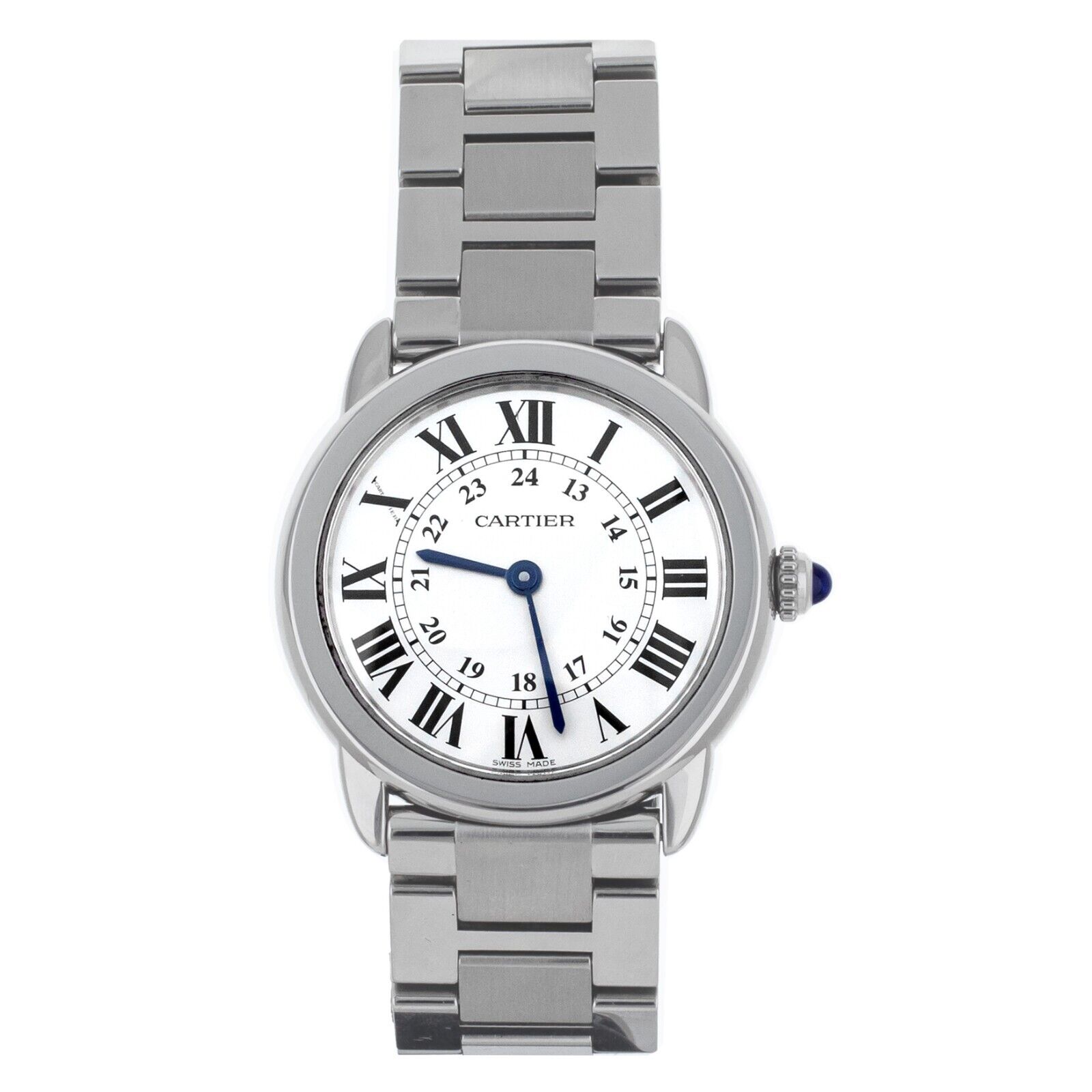 Cartier Ronde Solo White Dial Steel Quartz 29mm
