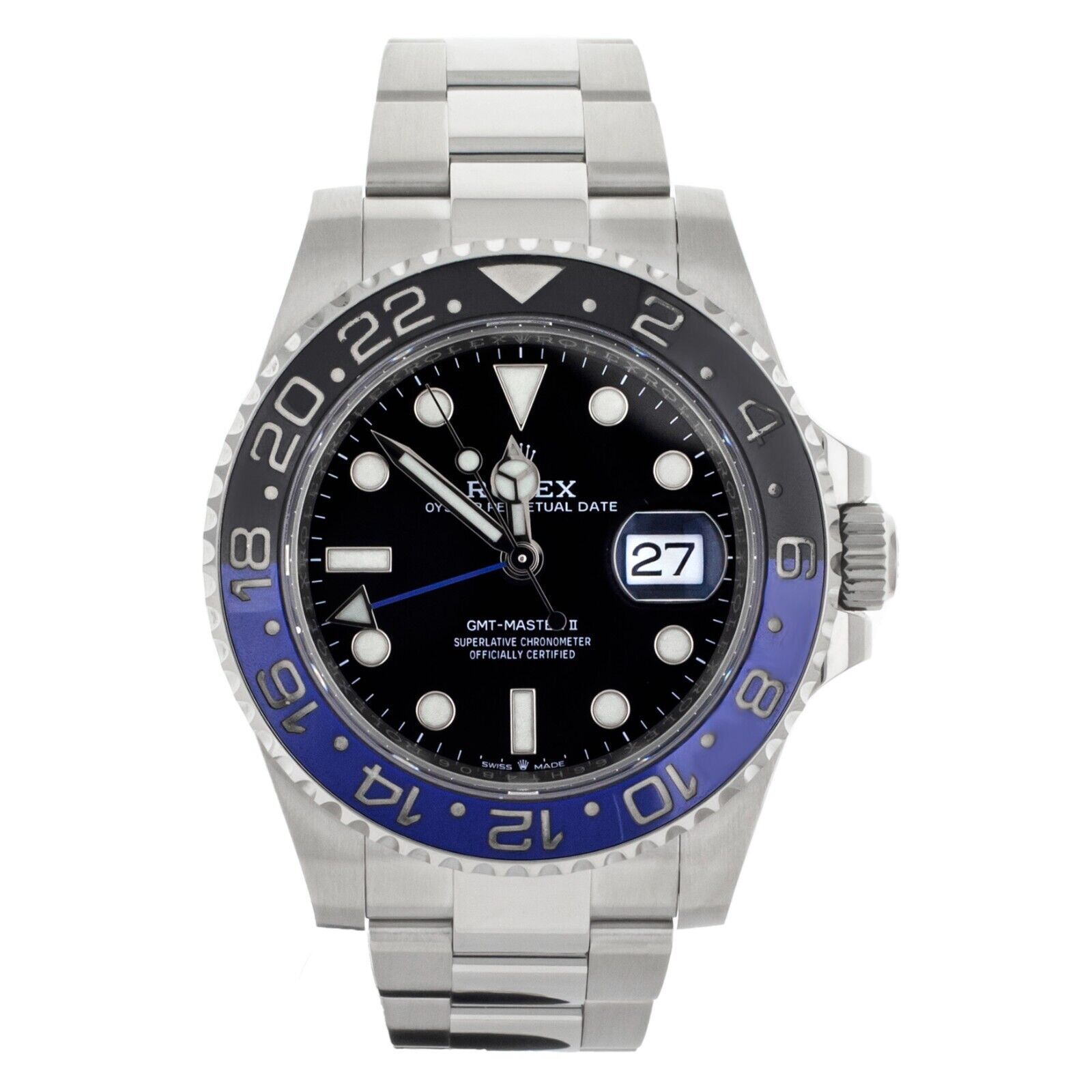 Rolex GMT-Master II Batman Black Blue GMT Steel 40mm