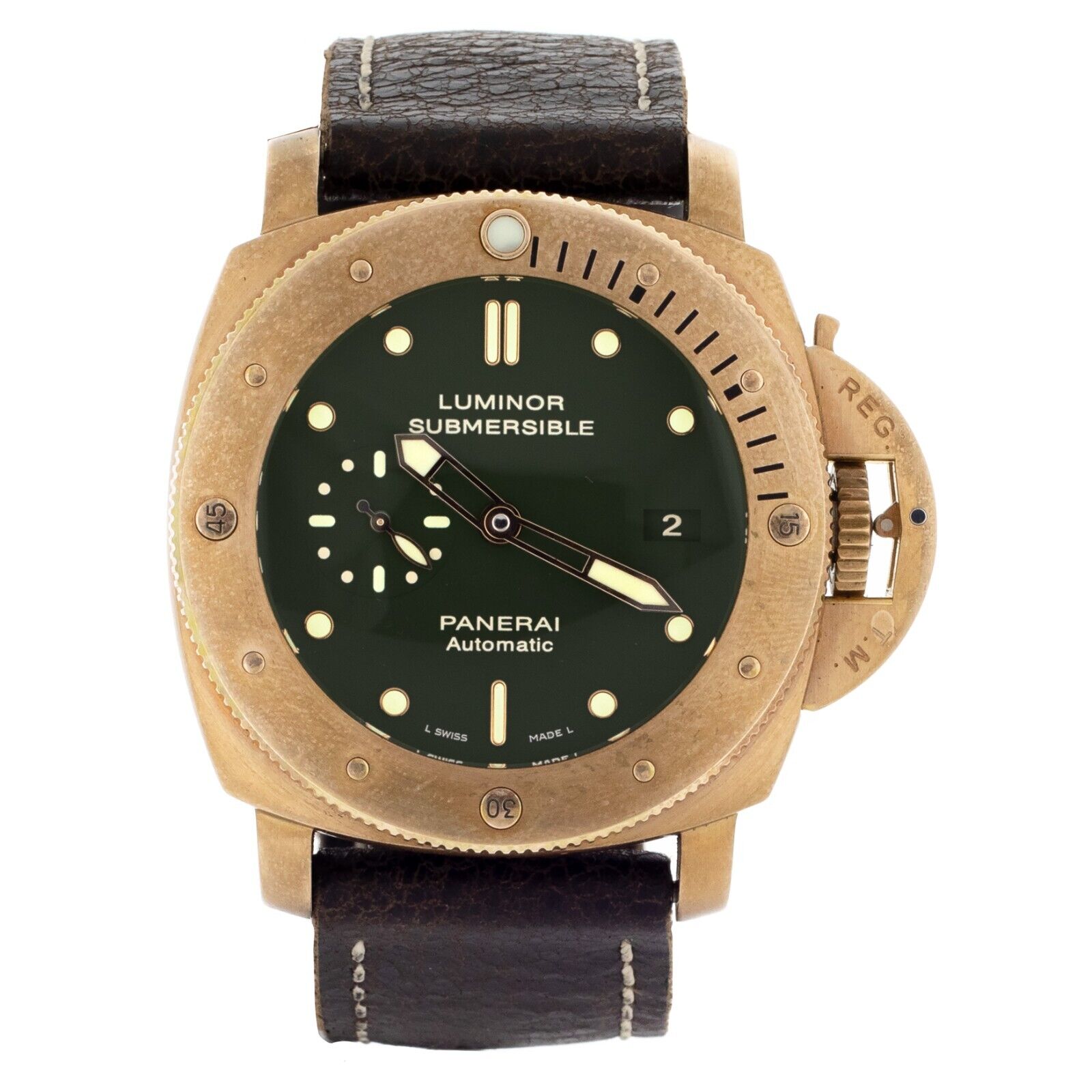 Panerai Luminor Submersible Green Dial Bronzo Automatic