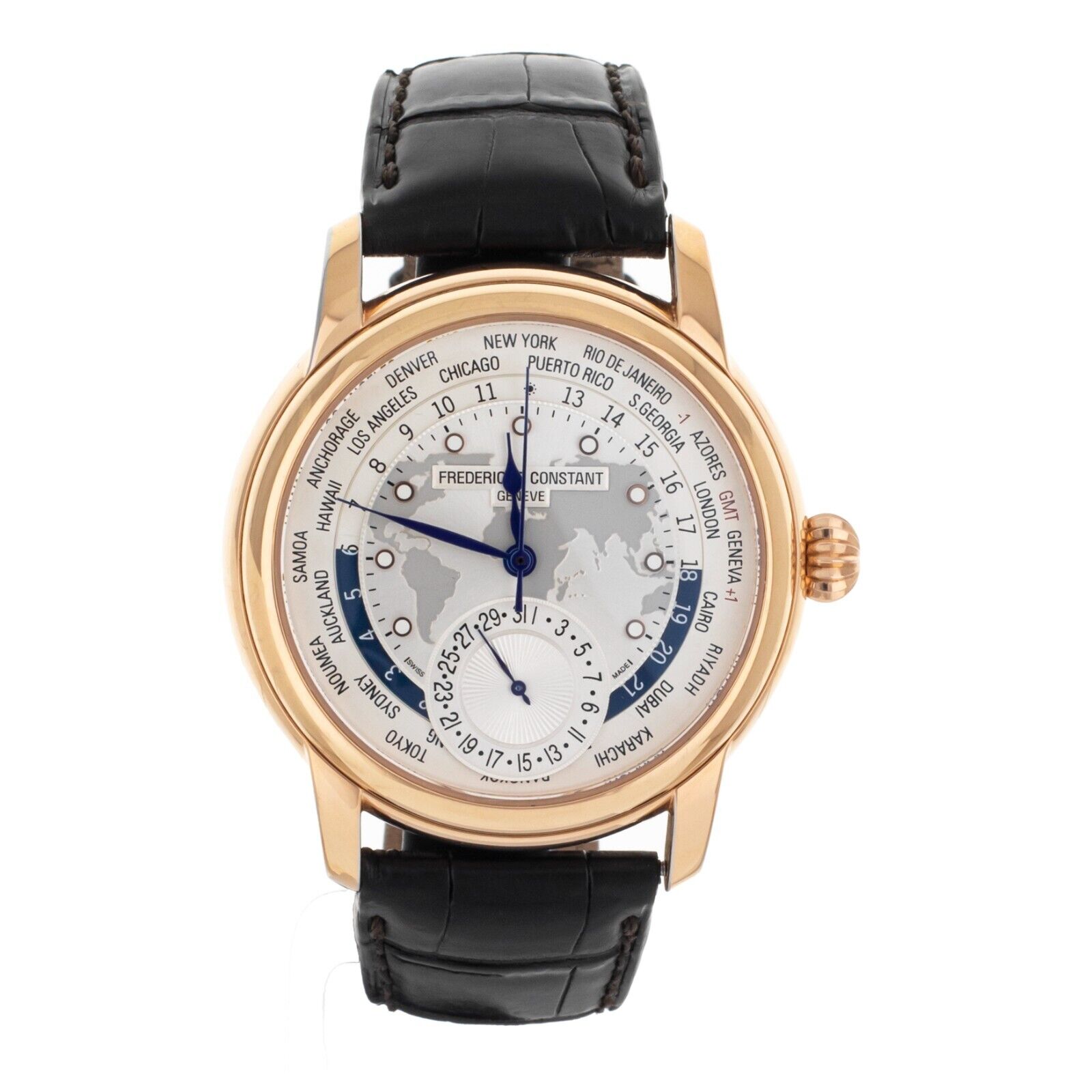 Frederique Constant Rose Gold  Steel World Timer