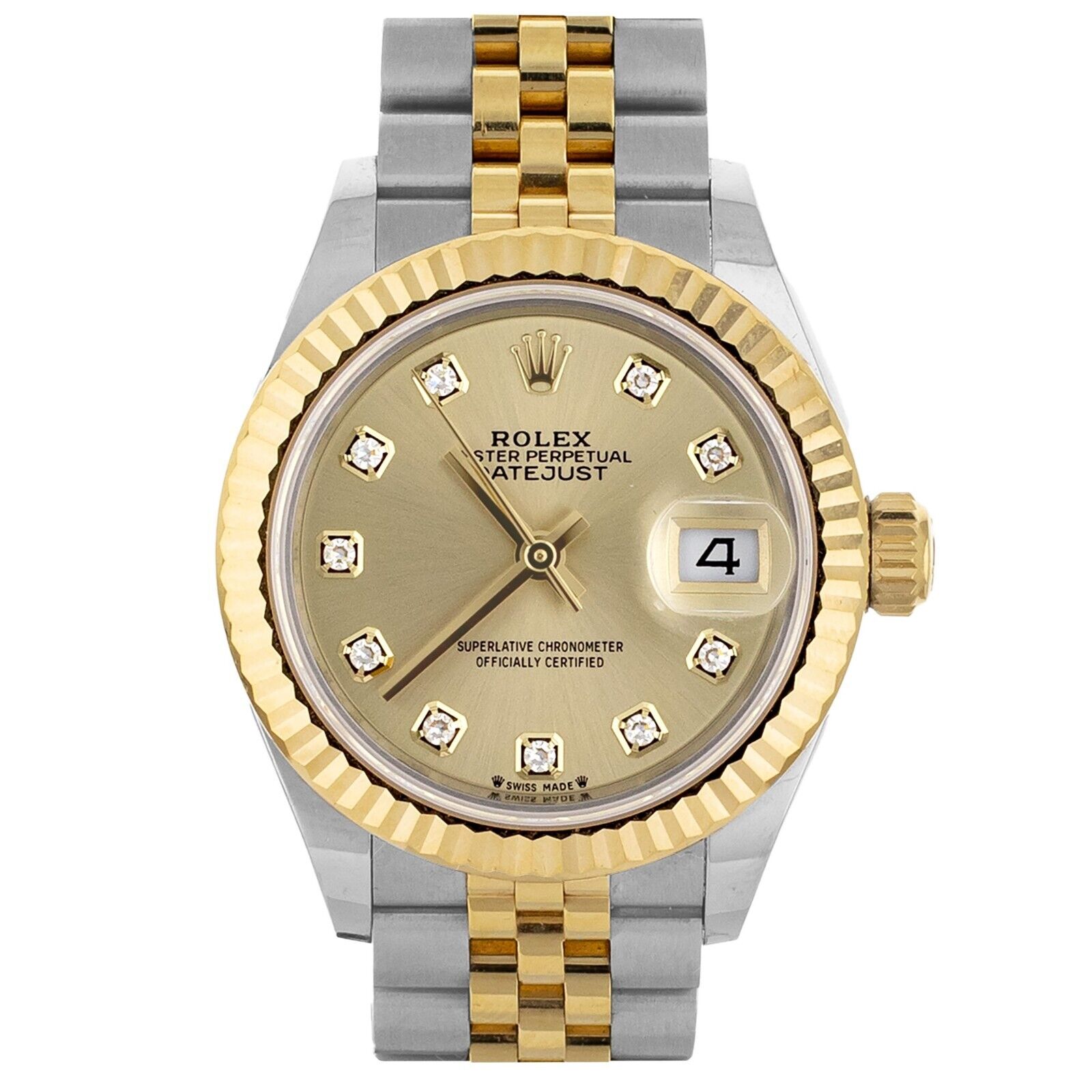 Rolex Lady Datejust Champagne Dial Steel  Yellow Gold