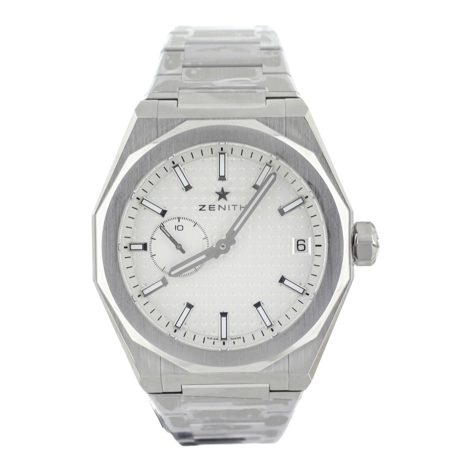 Zenith Defy Skyline Silver  Bracelet Green Rubber
