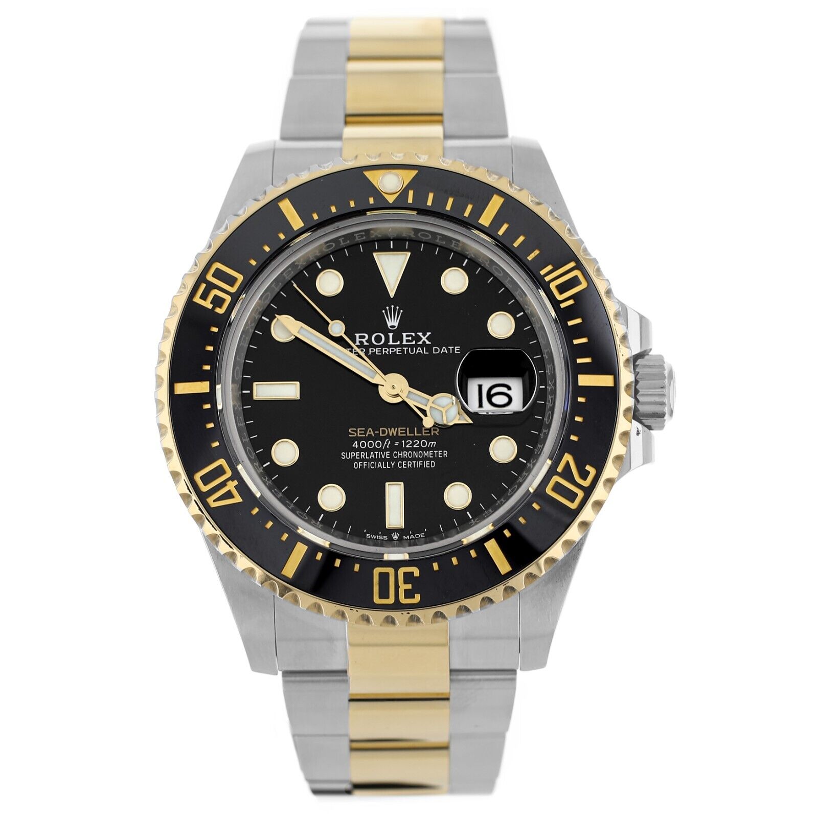 Rolex Sea-Dweller Black Dial Steel & Yellow Gold Automatic