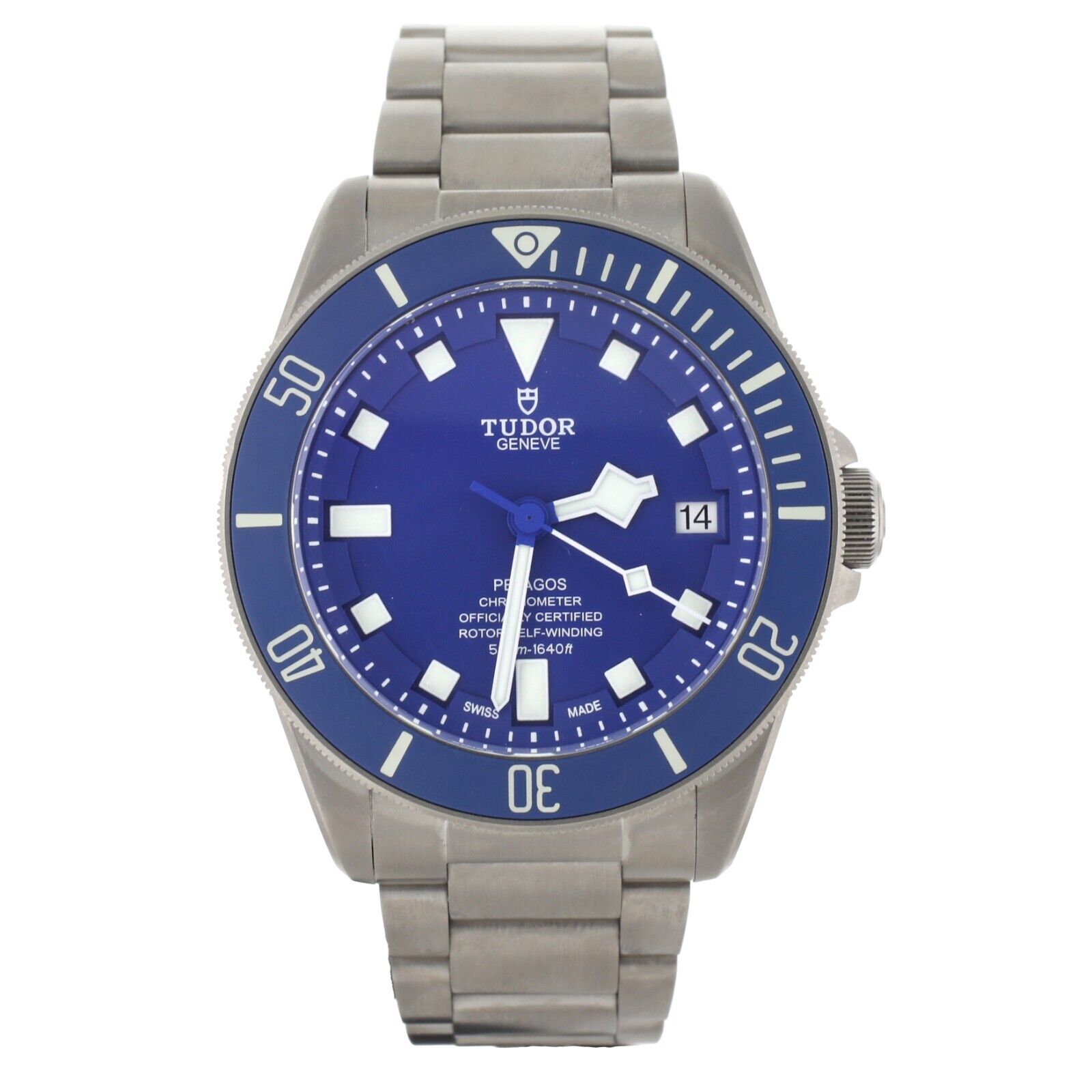 Tudor Pelagos Blue Dial Titanium Case  Bracelet Automatic