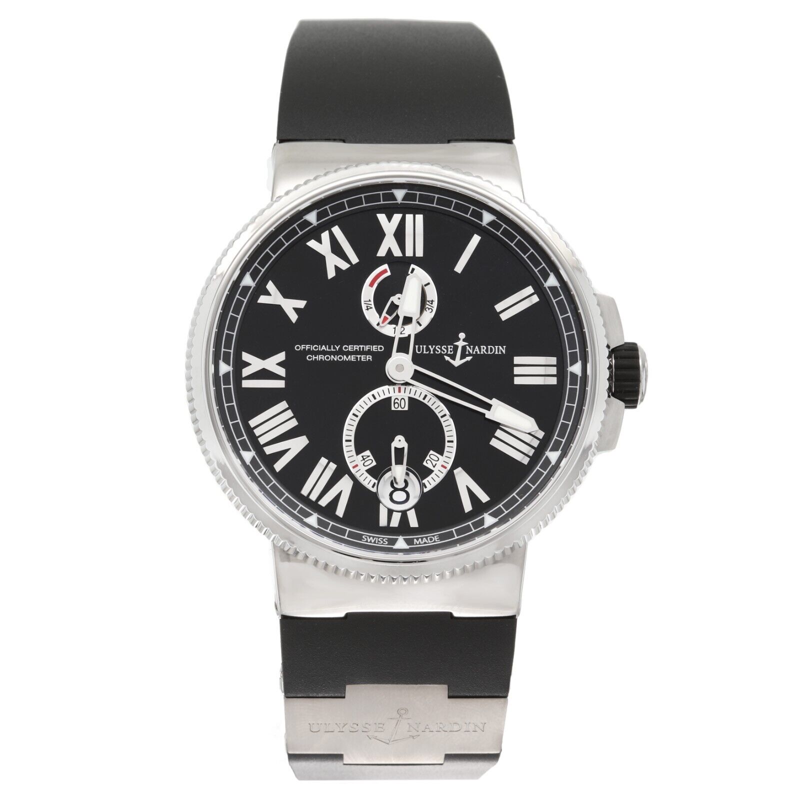 Ulysse Nardin Marine Chronometer  Black Dial Stainless Steel