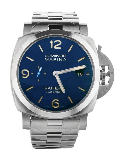Panerai Luminor Marina Stainless Steel Blue Dial Bracelet
