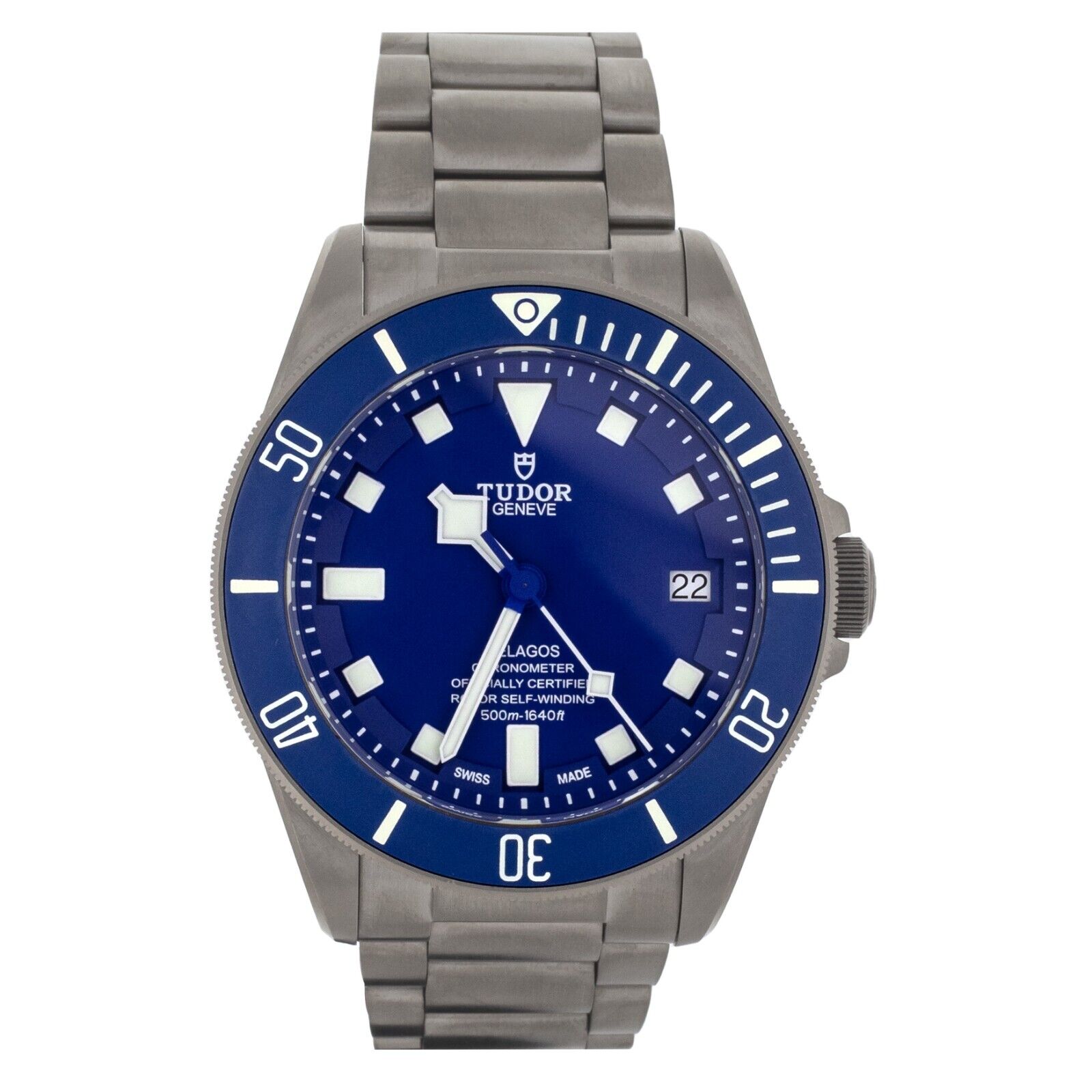 Tudor Pelagos Blue Dial Titanium Case  Bracelet Automatic 41mm