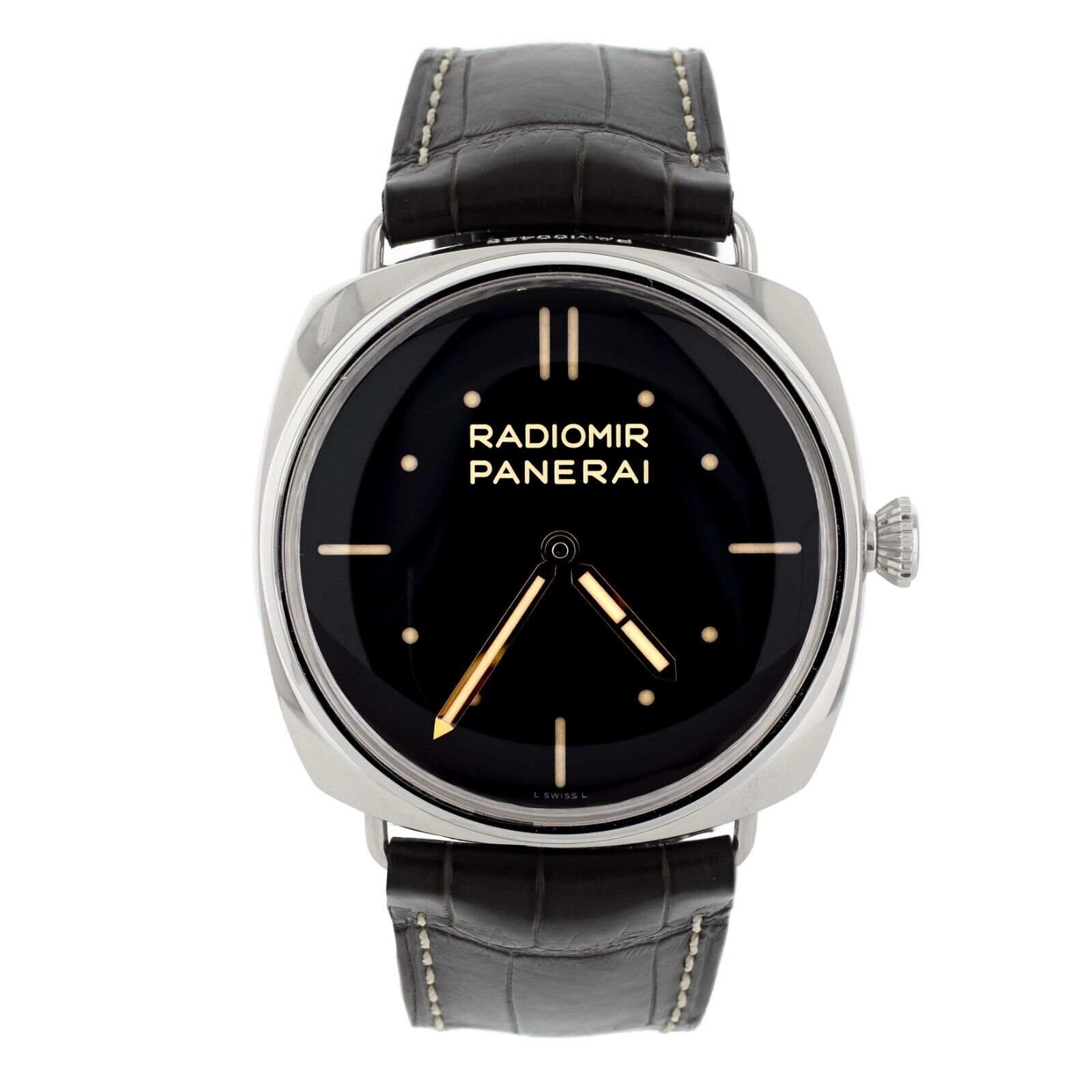 Panerai Radiomir Black Dial Stainless Steel Manual Wind Watch