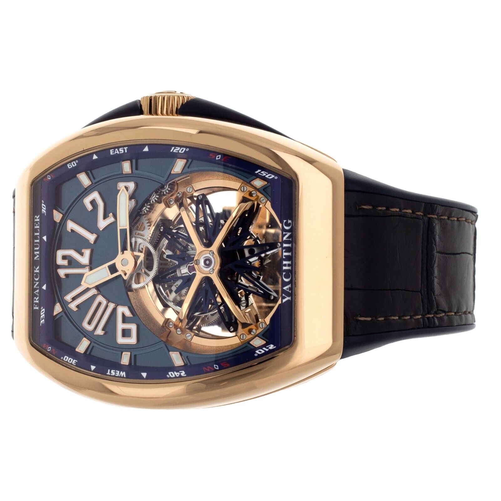 FRANCK MULLER Yachting 本体 Franck Muller Vanguard Yachting Gravity Tourbillon Rose Gold CS