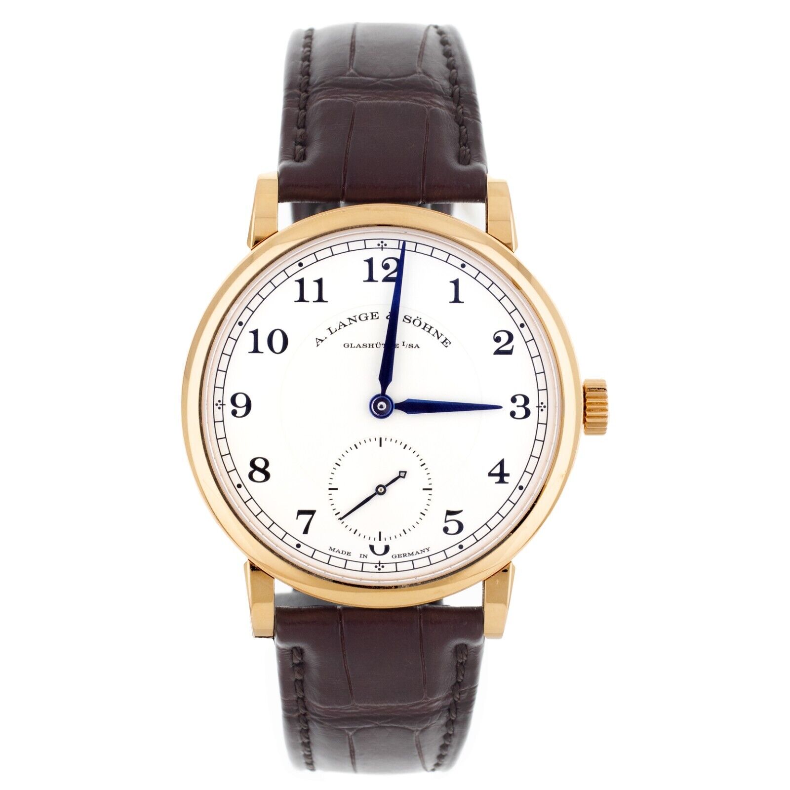 A. Lange  Sohne  Silver Dial Rose Gold Manual