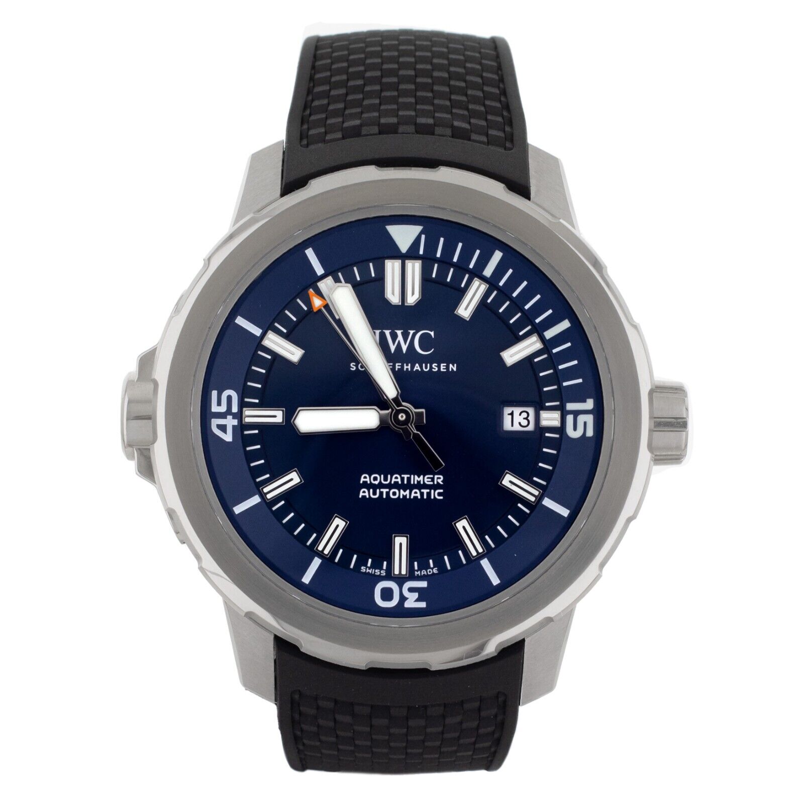 IWC Aquatimer Blue Dial Stainless Steel Rubber