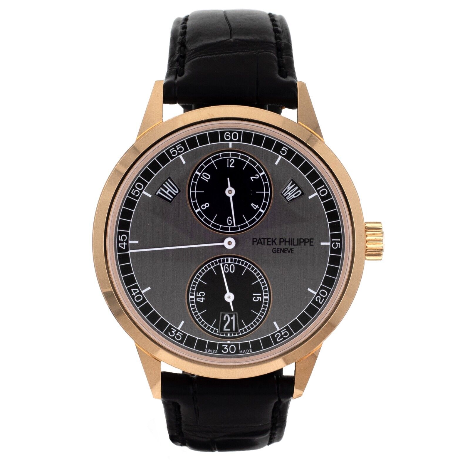 Patek Philippe Annual Calendar Gray Dial Rose Gold