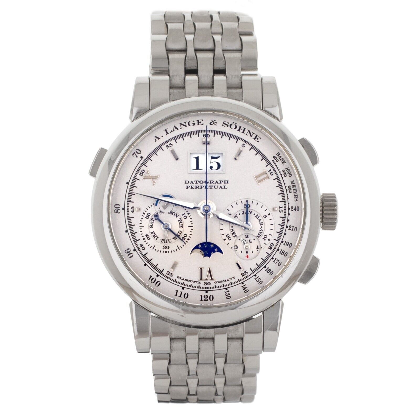 A. Lange  Sohne Datograph Perpetual Platinum Bracelet