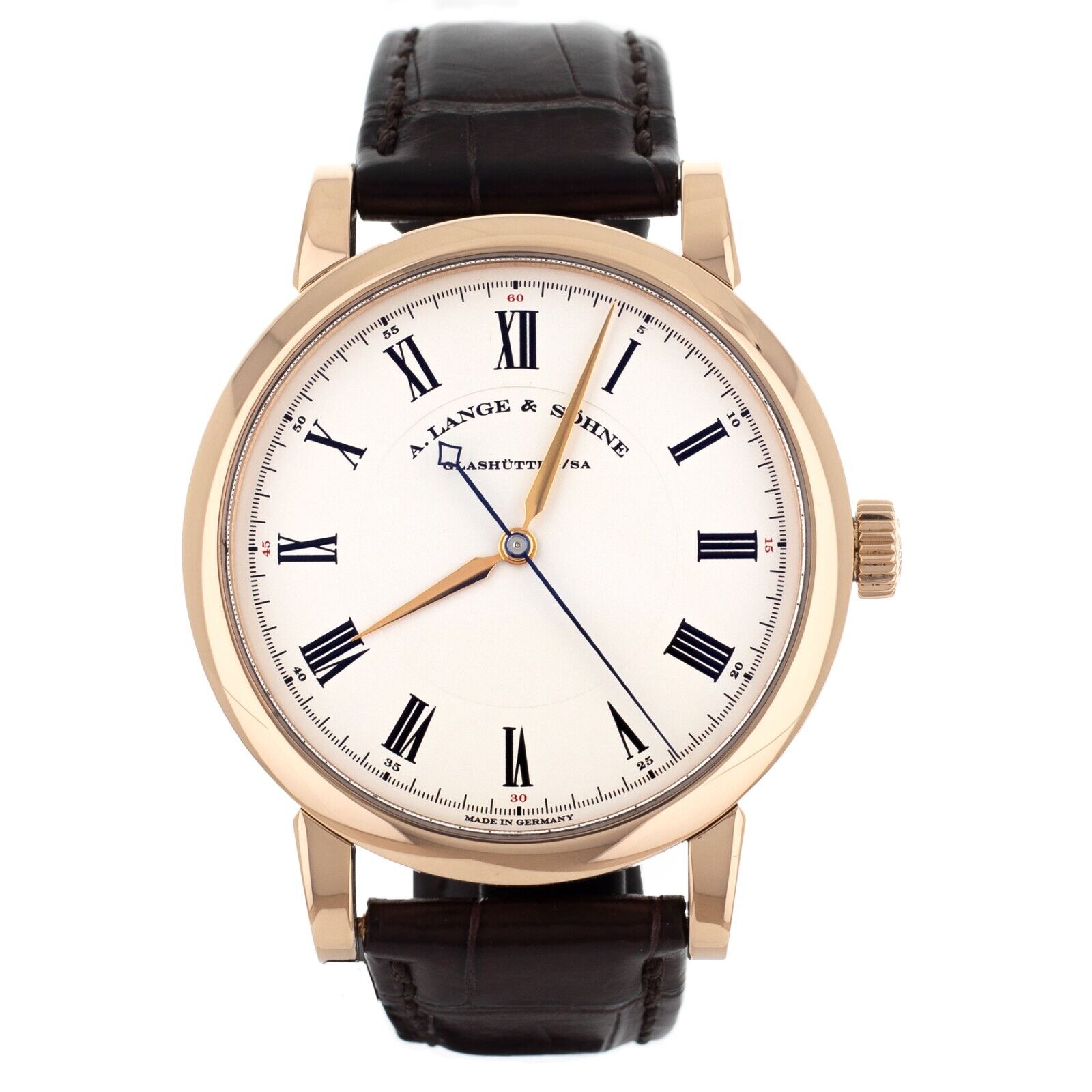 A. Lange  Sohne Richard Lange Silver Dial Rose Gold Manual