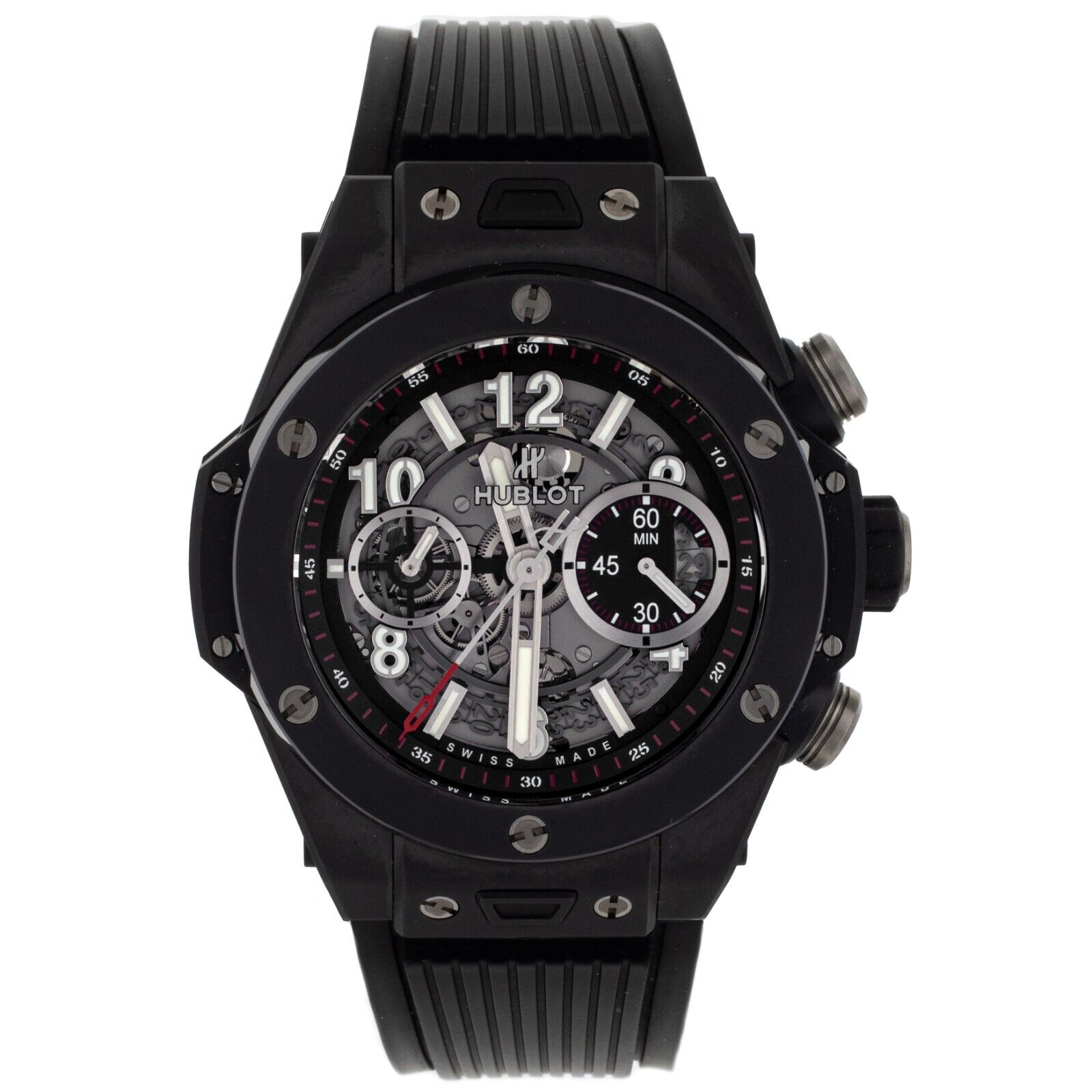 Hublot Big Bang Skeleton Dial Ceramic Rubber