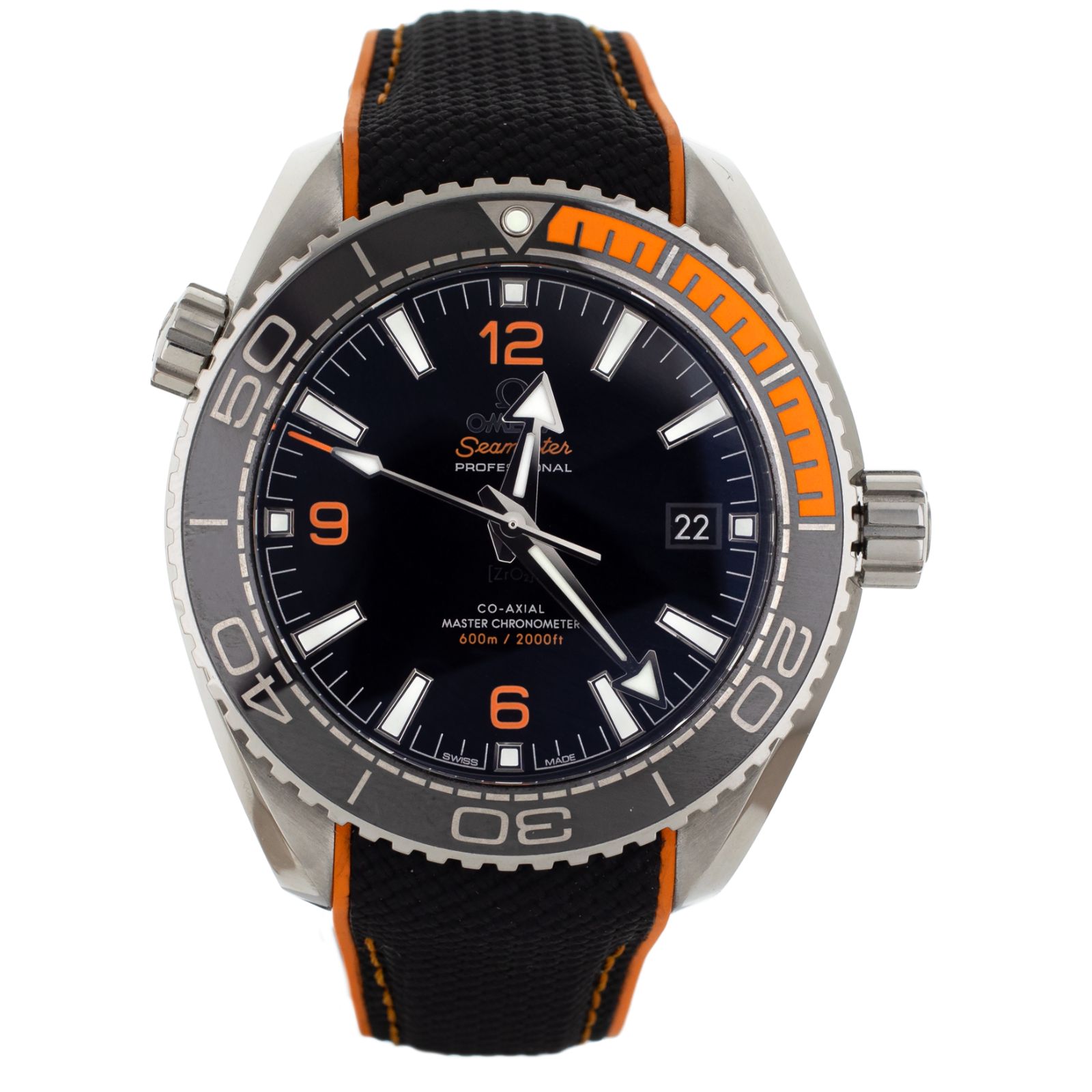 Omegas Seamaster Planet Ocean Black Dial Orange Rubber