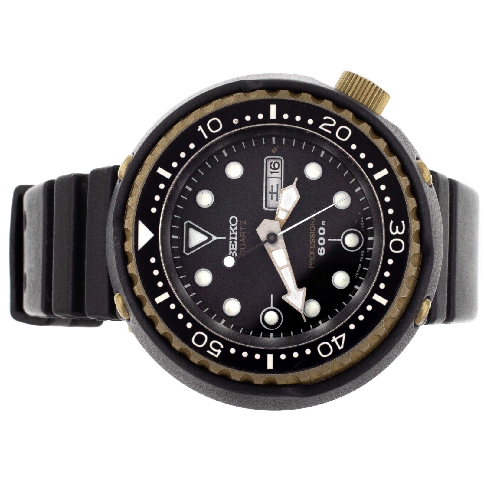 Seiko Professional Golden Tuna Diver Black DIal Titanium Quartz