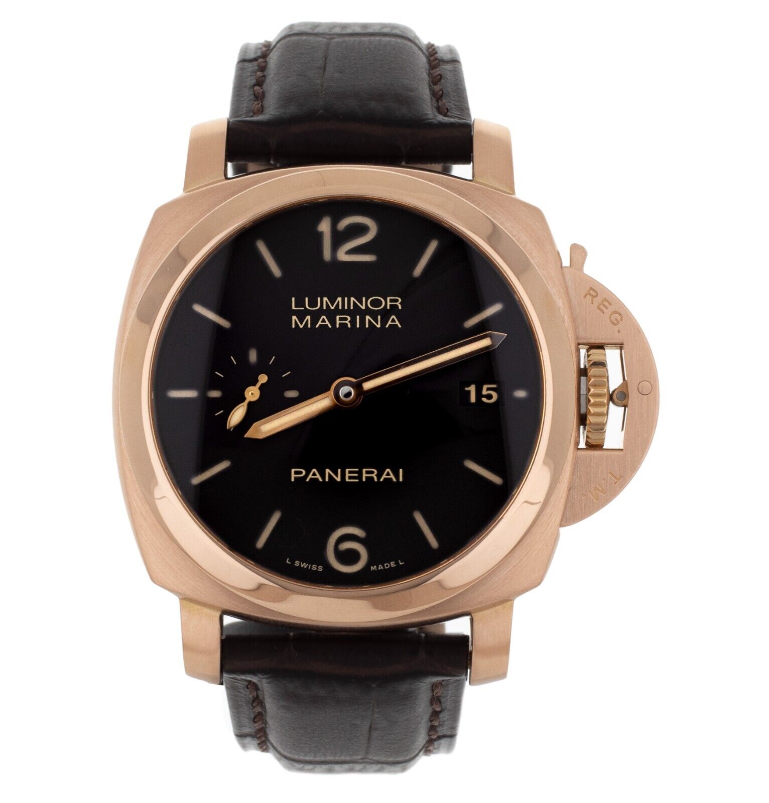 Panerai Luminor Marina 1950 3-Days Rose Gold Brown Dial