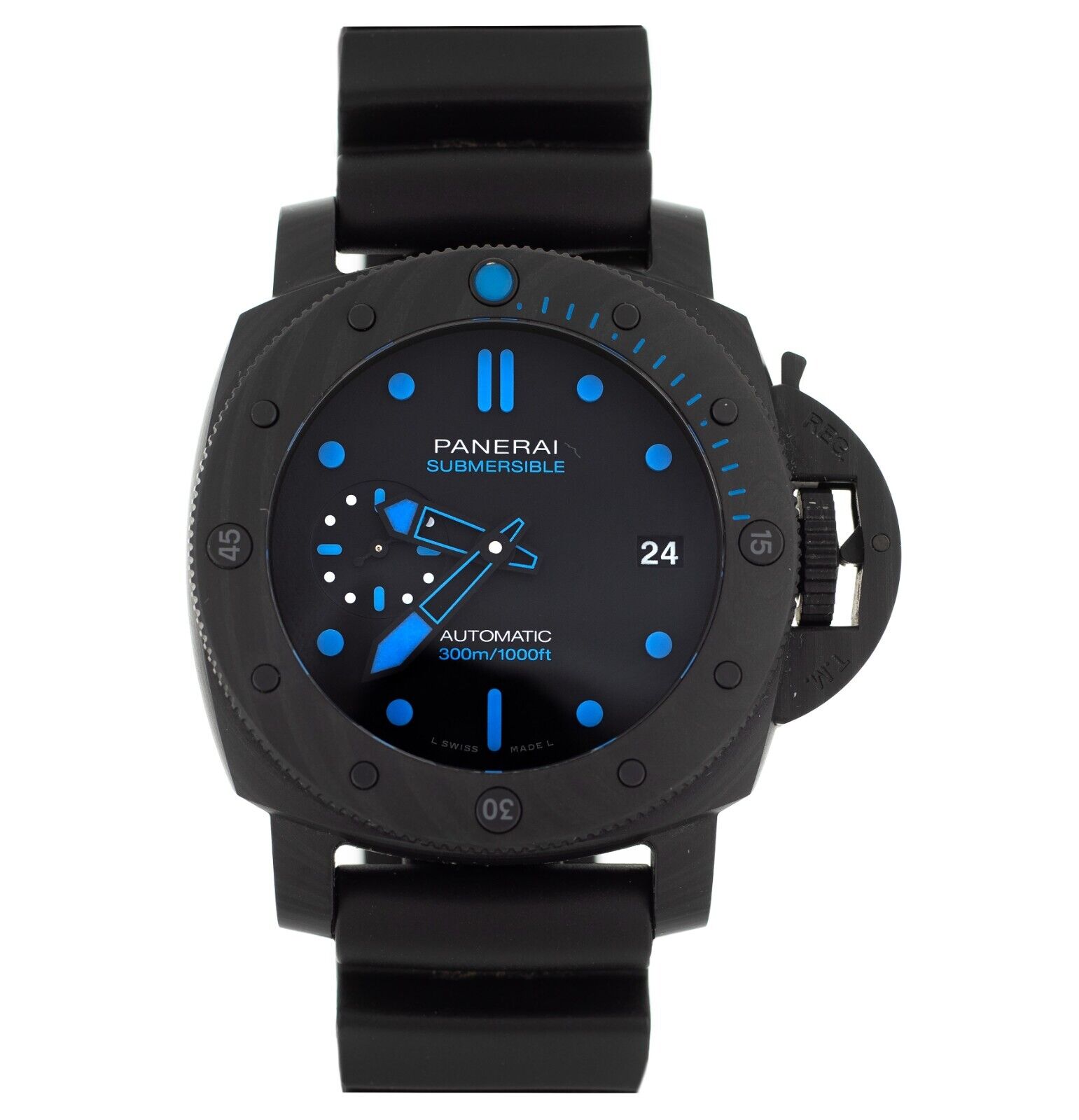 Panerai Luminor Submersible Carbotech Black Dial Blue